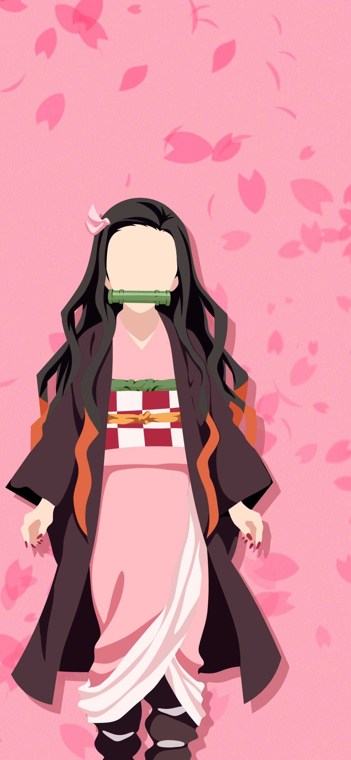 1183x2560 Nezuko Wallpaper