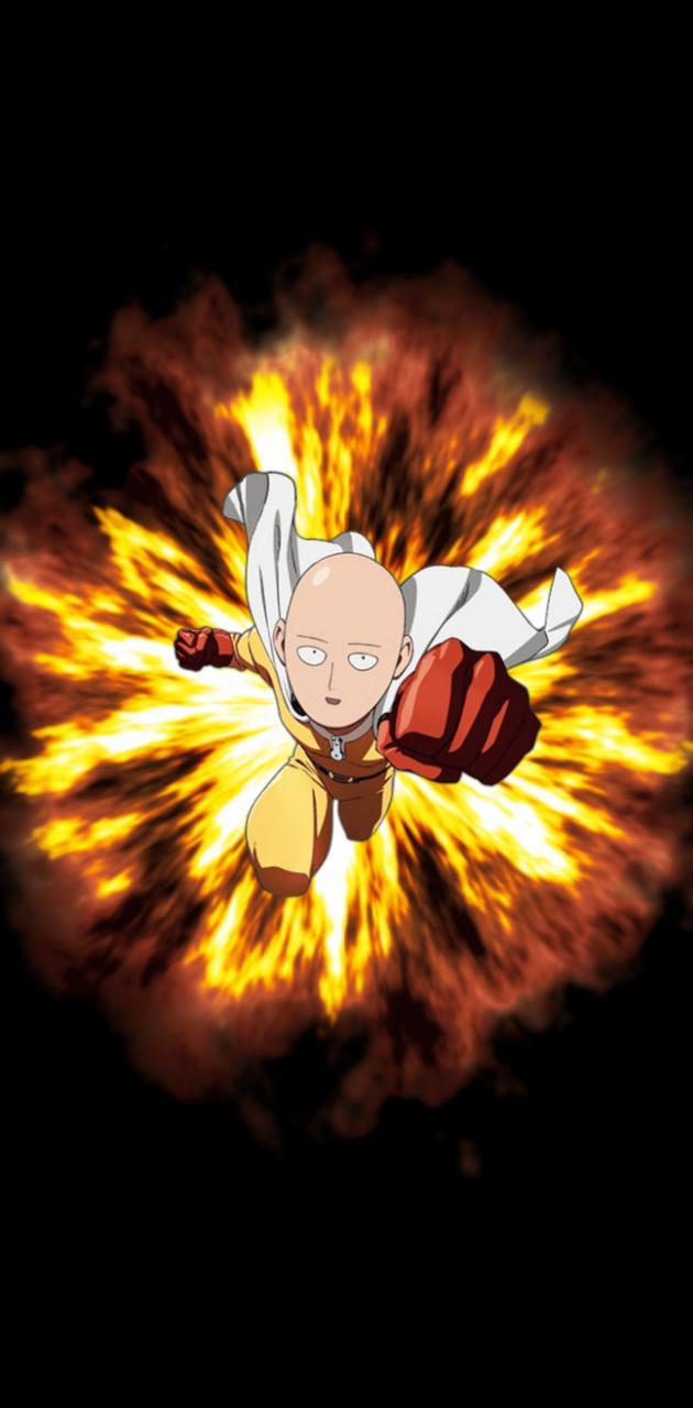 630x1280 One Punch Man Wallpaper
