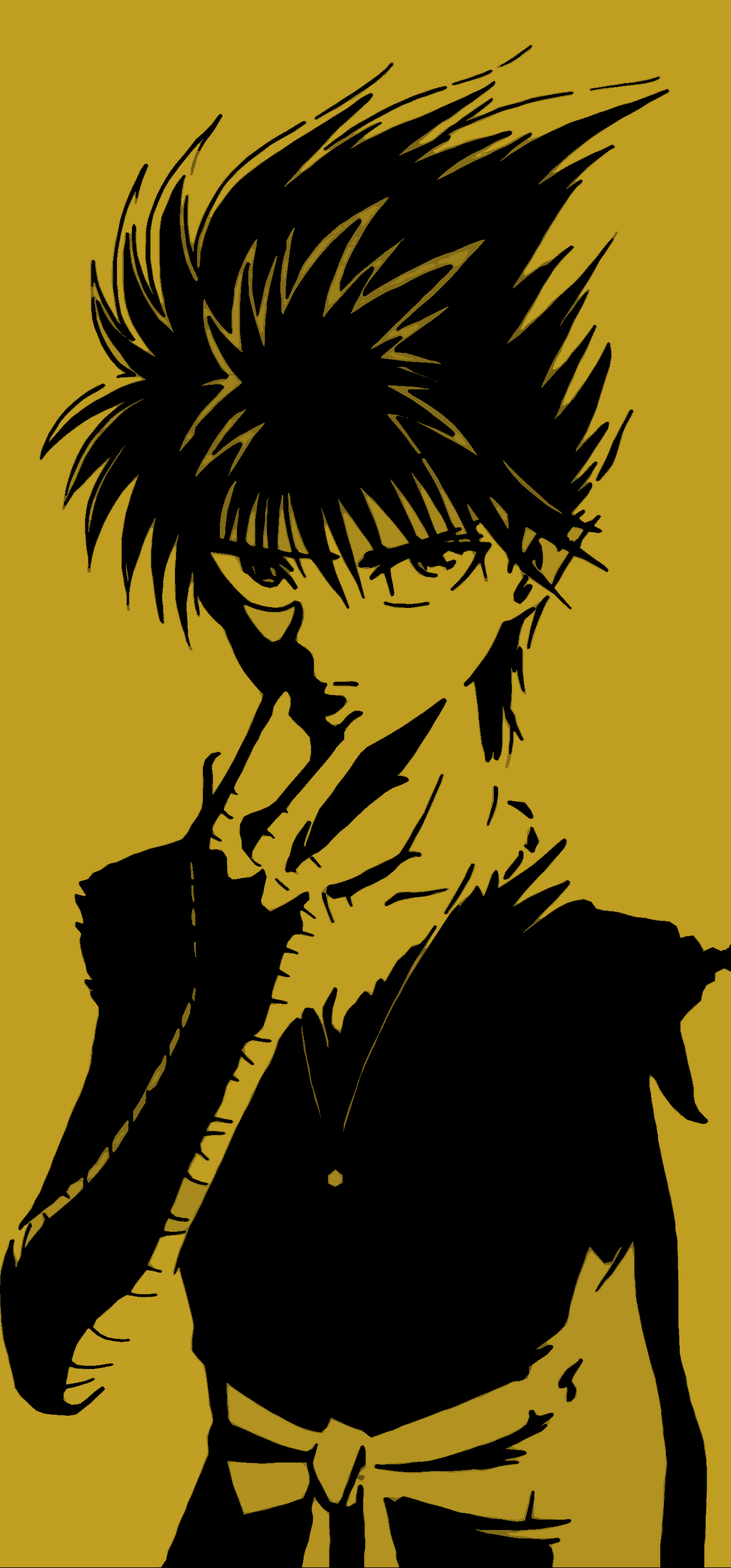 1440x3088 Vincent Ghost Fighter Wallpaper