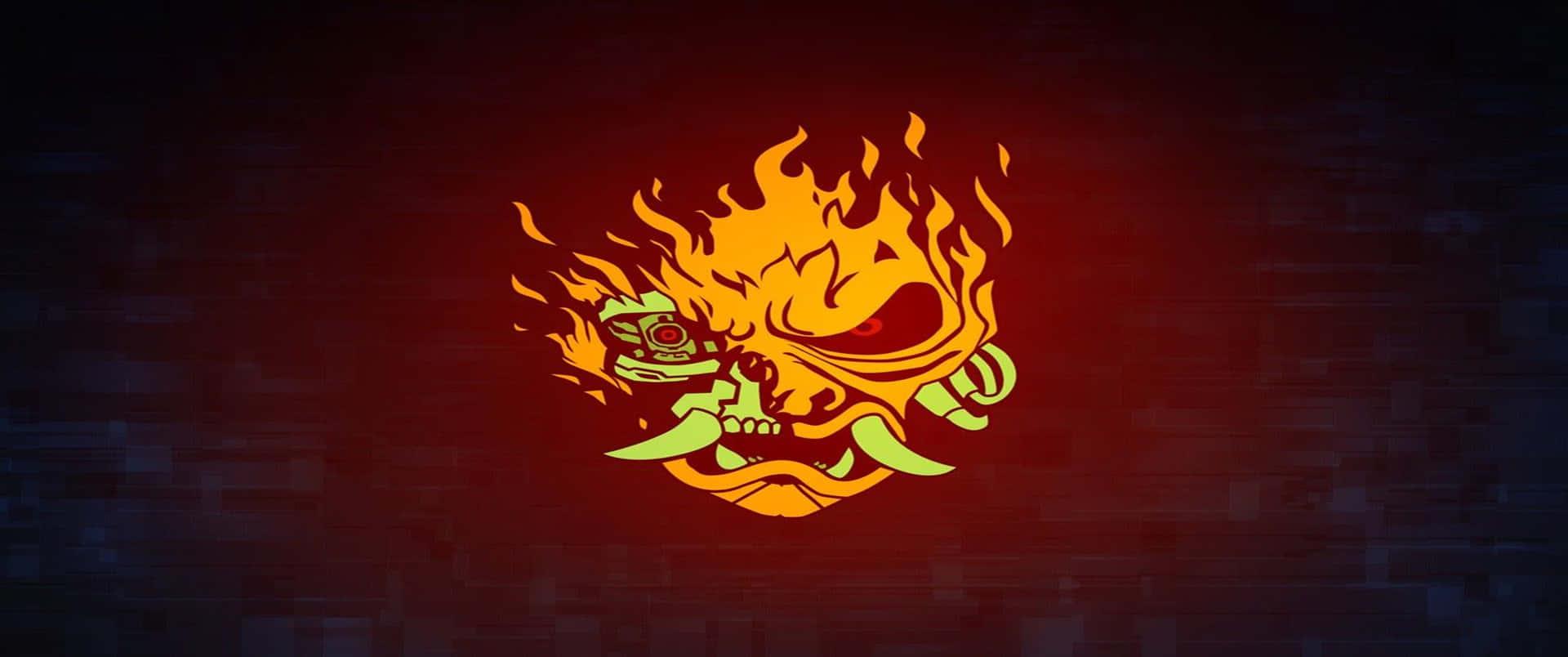 1920x804 Download 3440x1440p Cyberpunk 2077 Background Firey Oni Mask
