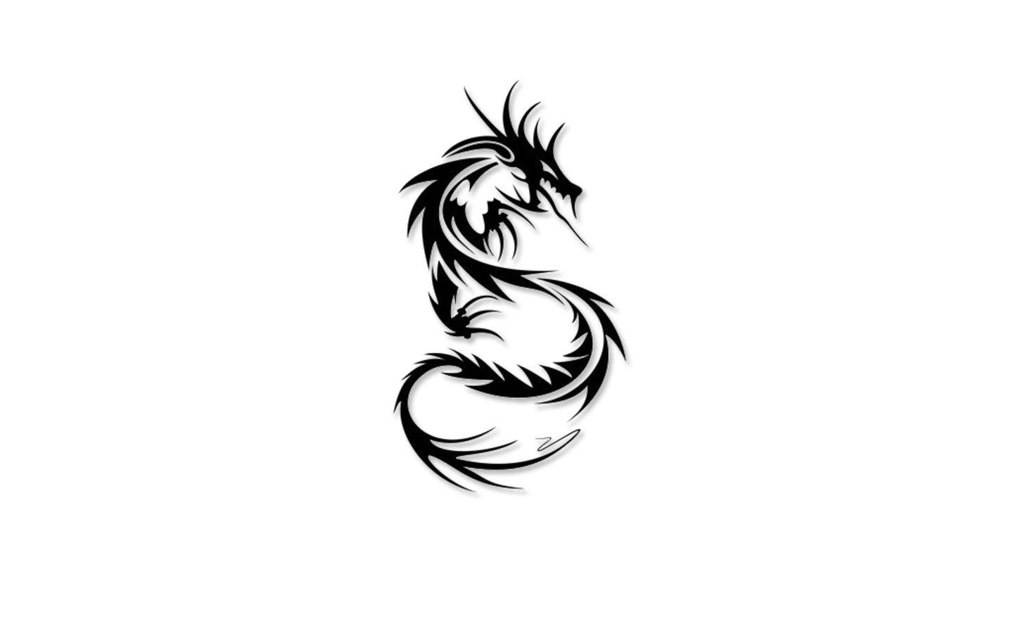 1440x900 Tribal Dragon Wallpaper