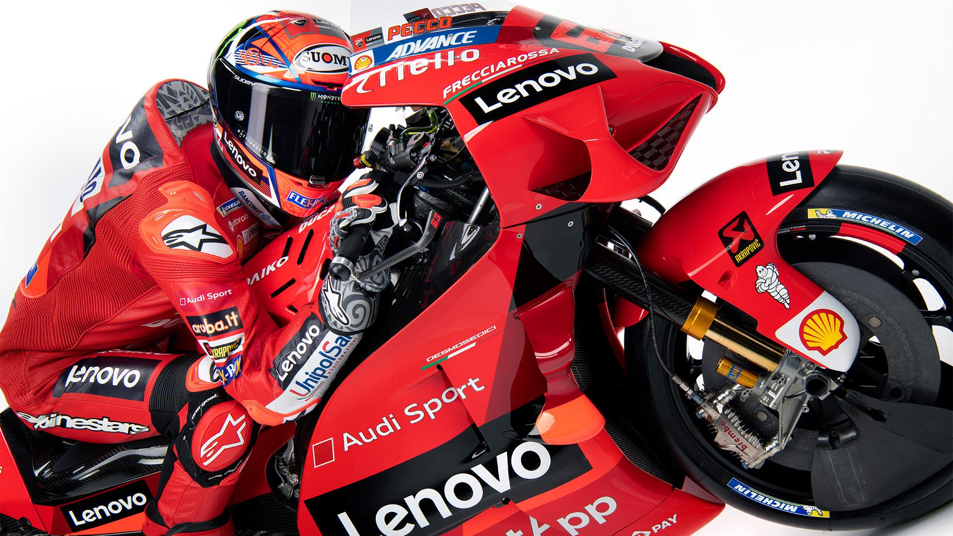 1920x1080 Francesco Bagnaia. Ducati Lenovo Team MotoGP