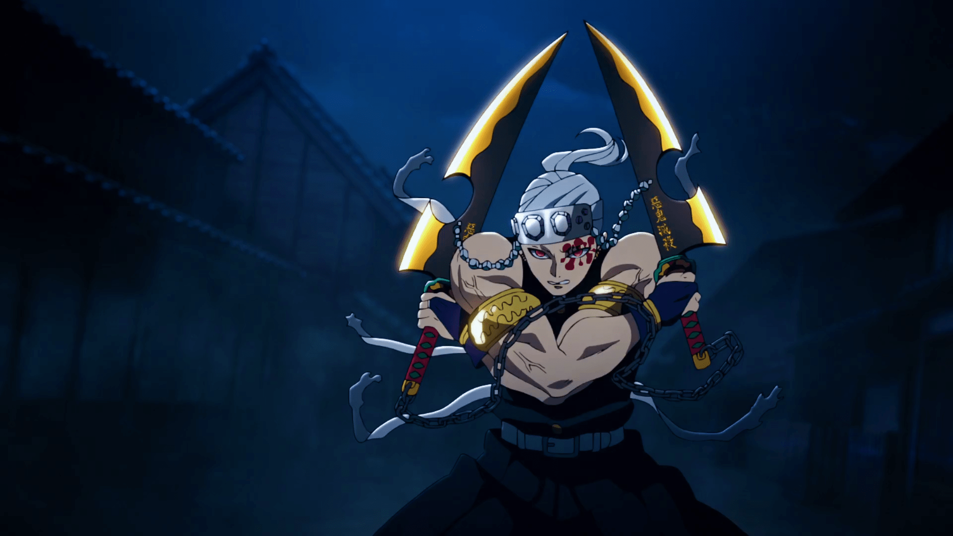 1920x1080 Kimetsu No Yaiba Entertainment District Wallpaper