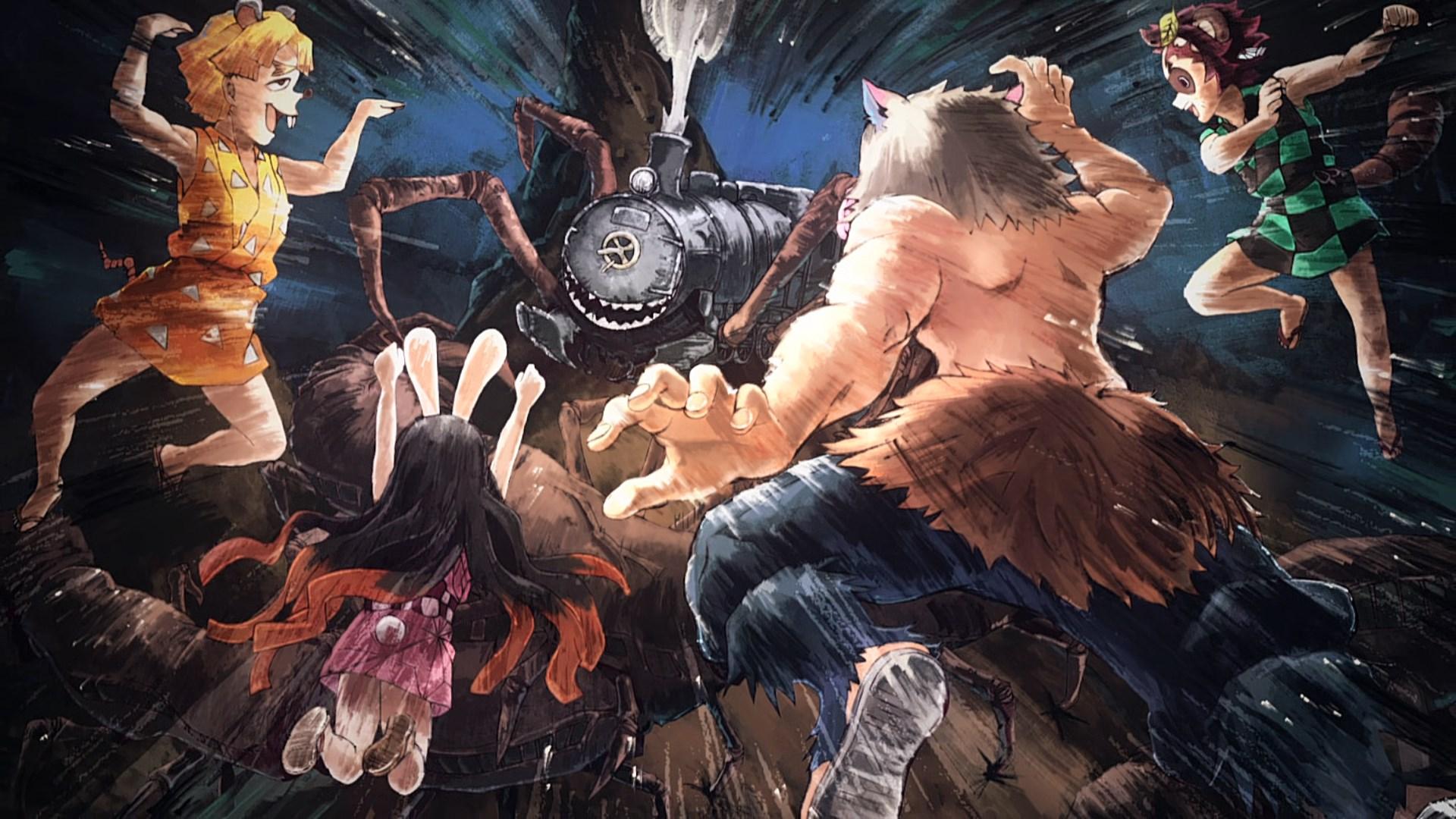 1920x1080 Demon Slayer Entertainment District Wallpaper