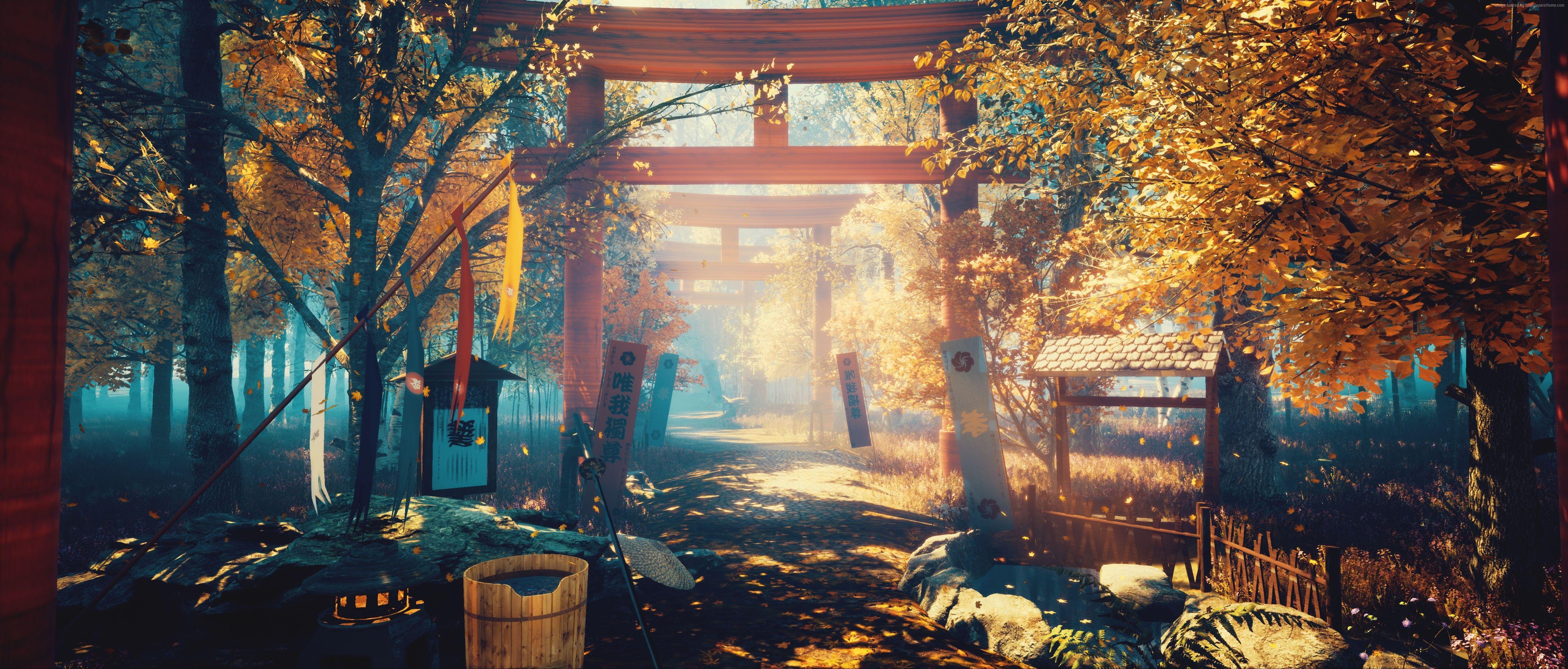 5124x2187 PC 4k Japan Anime Wallpaper