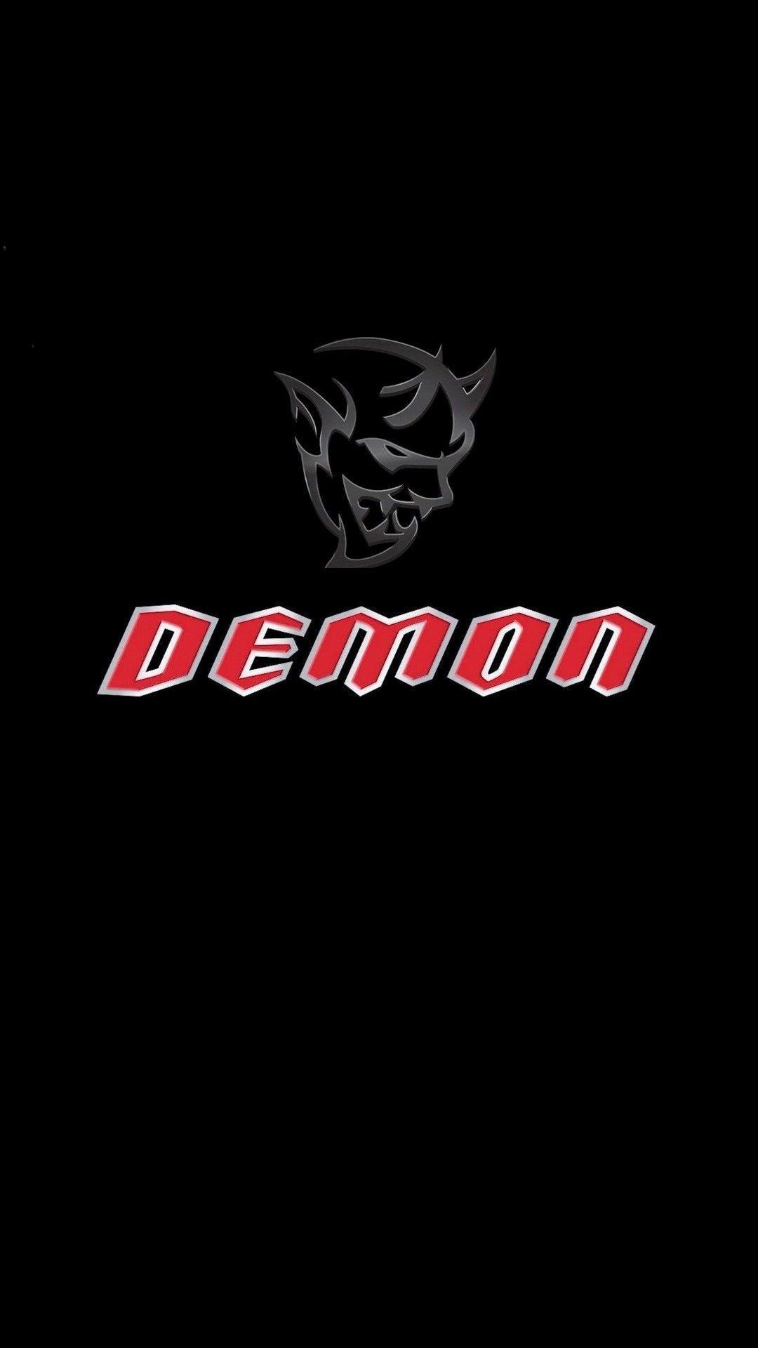 1080x1920 Dodge Demon Logo Wallpaper
