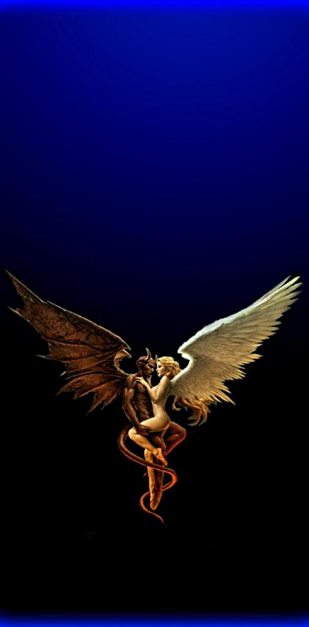 630x1280 Angel Devil wallpaper