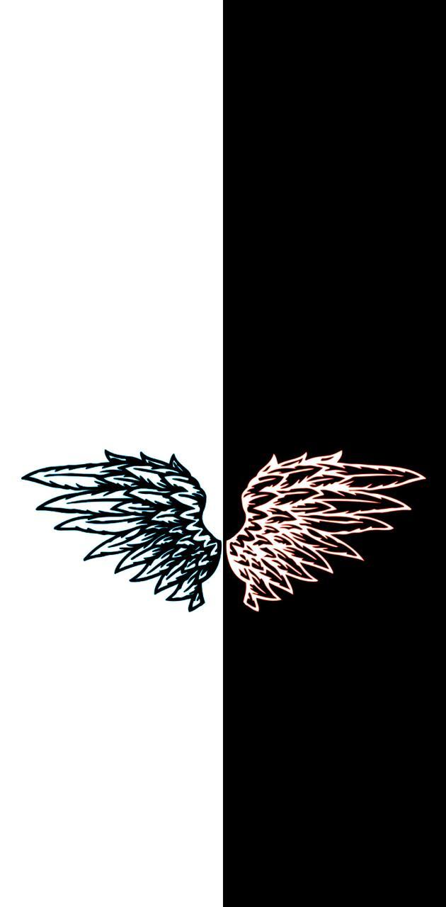 630x1280 Angel devil wallpaper wallpaper