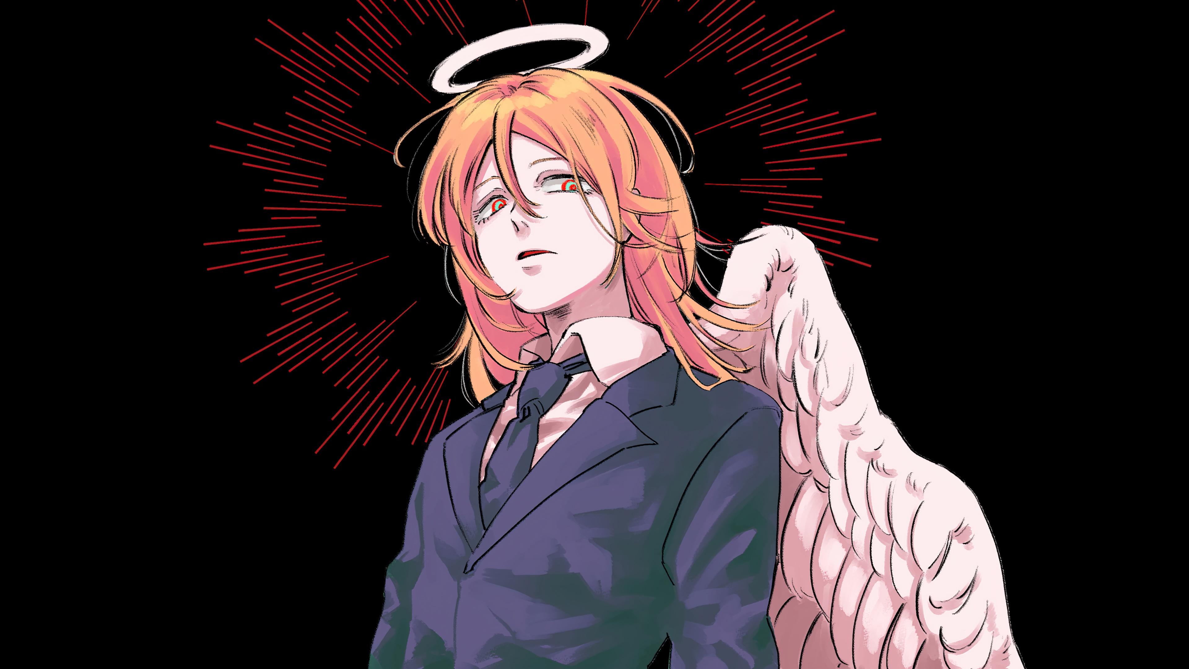 3840x2160 angel, devil, chainsaw man, anime, 4k, pc Gallery HD Wallpaper