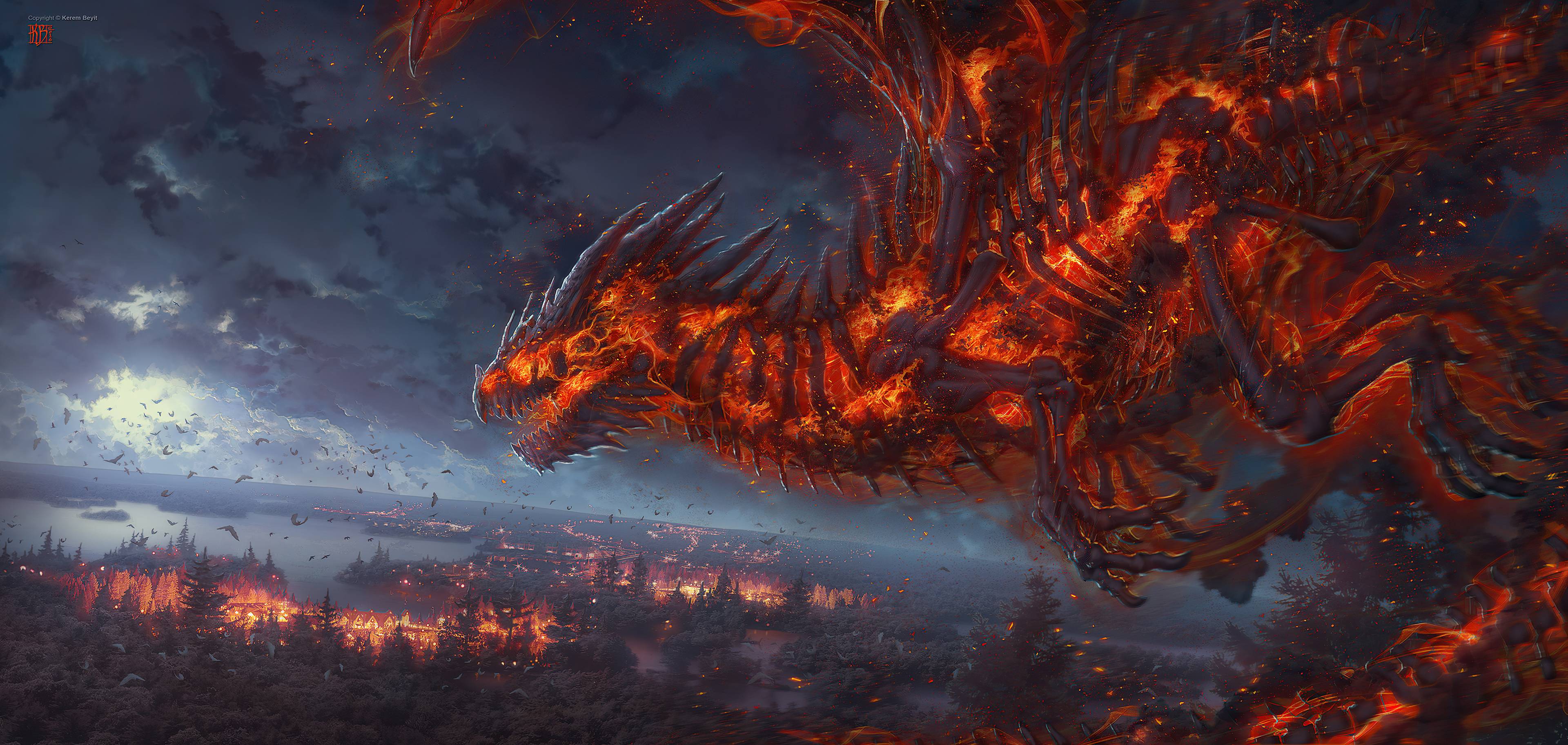 3840x1825 Terror Of The Night 4k, HD Artist, 4k Wallpaper, Image, Background, Photo and Picture