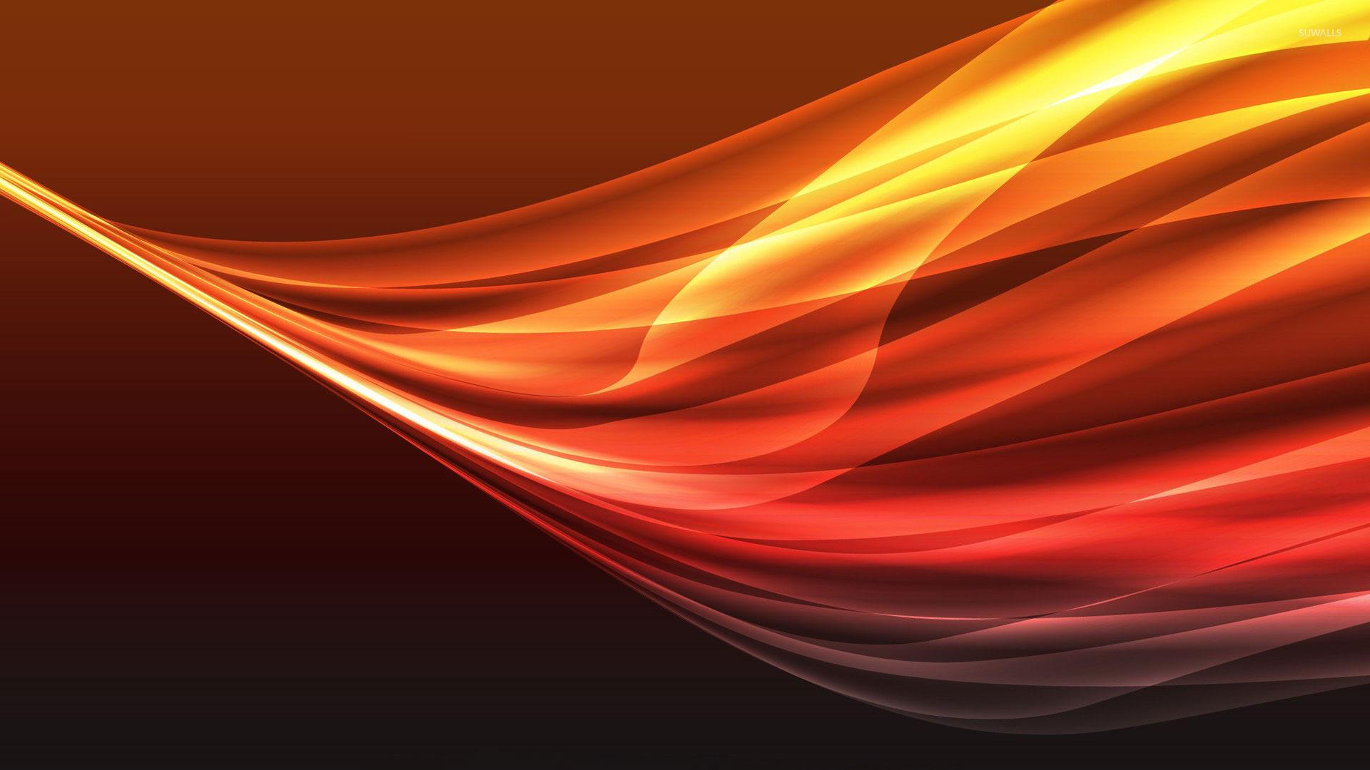 1920x1080 Orange gradient curves wallpaper wallpaper