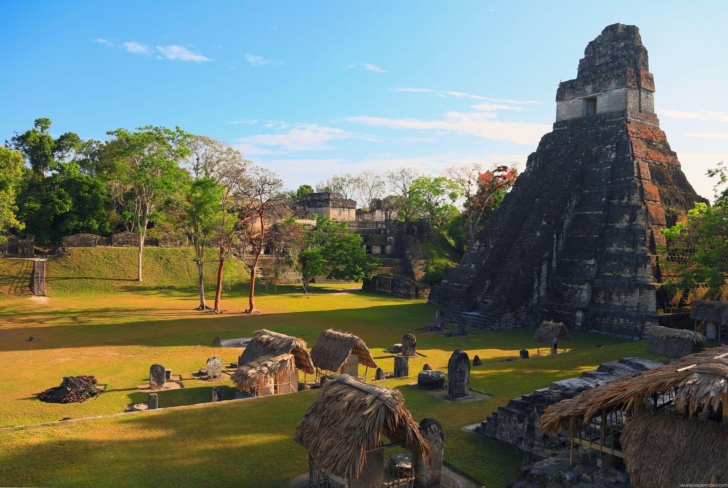 2836x1903 Guatemala Temple Wallpaper