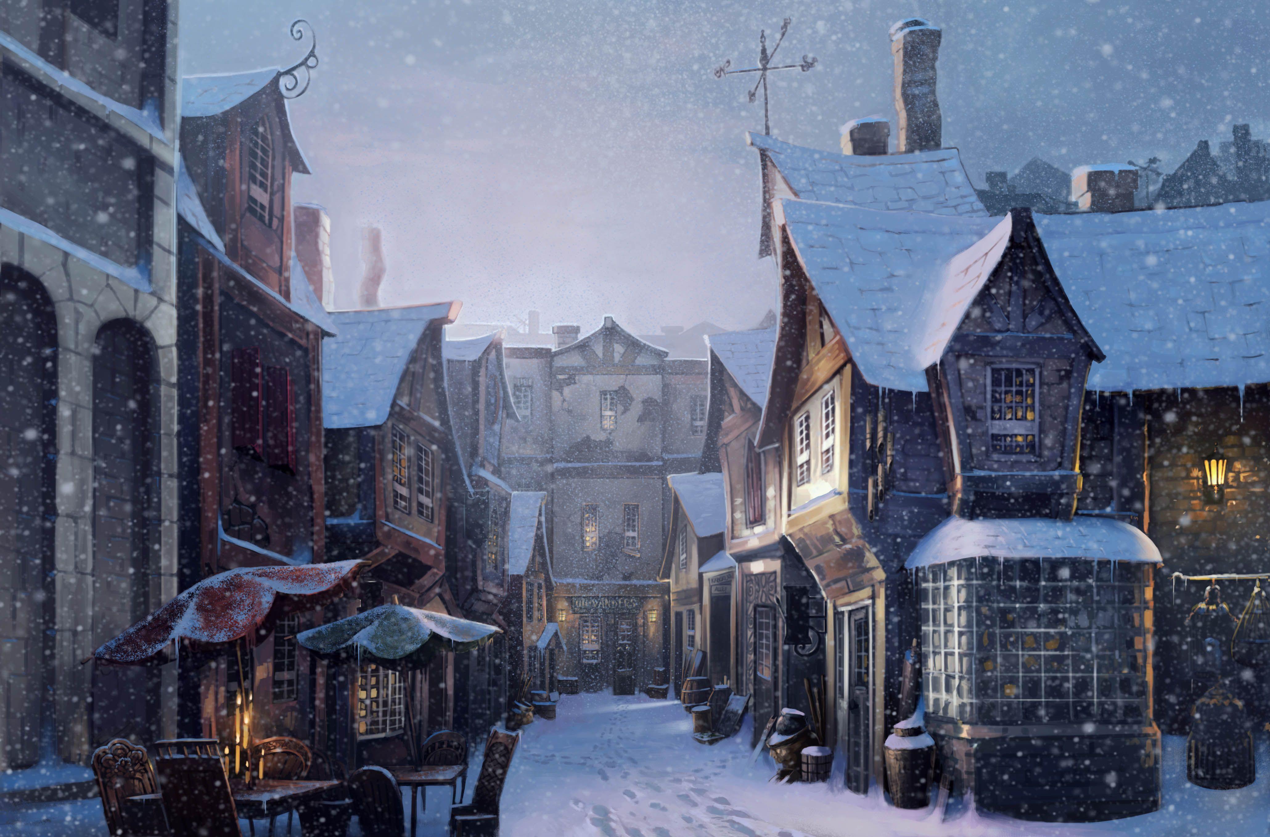 4120x2717 Harry Potter Winter Wallpaper
