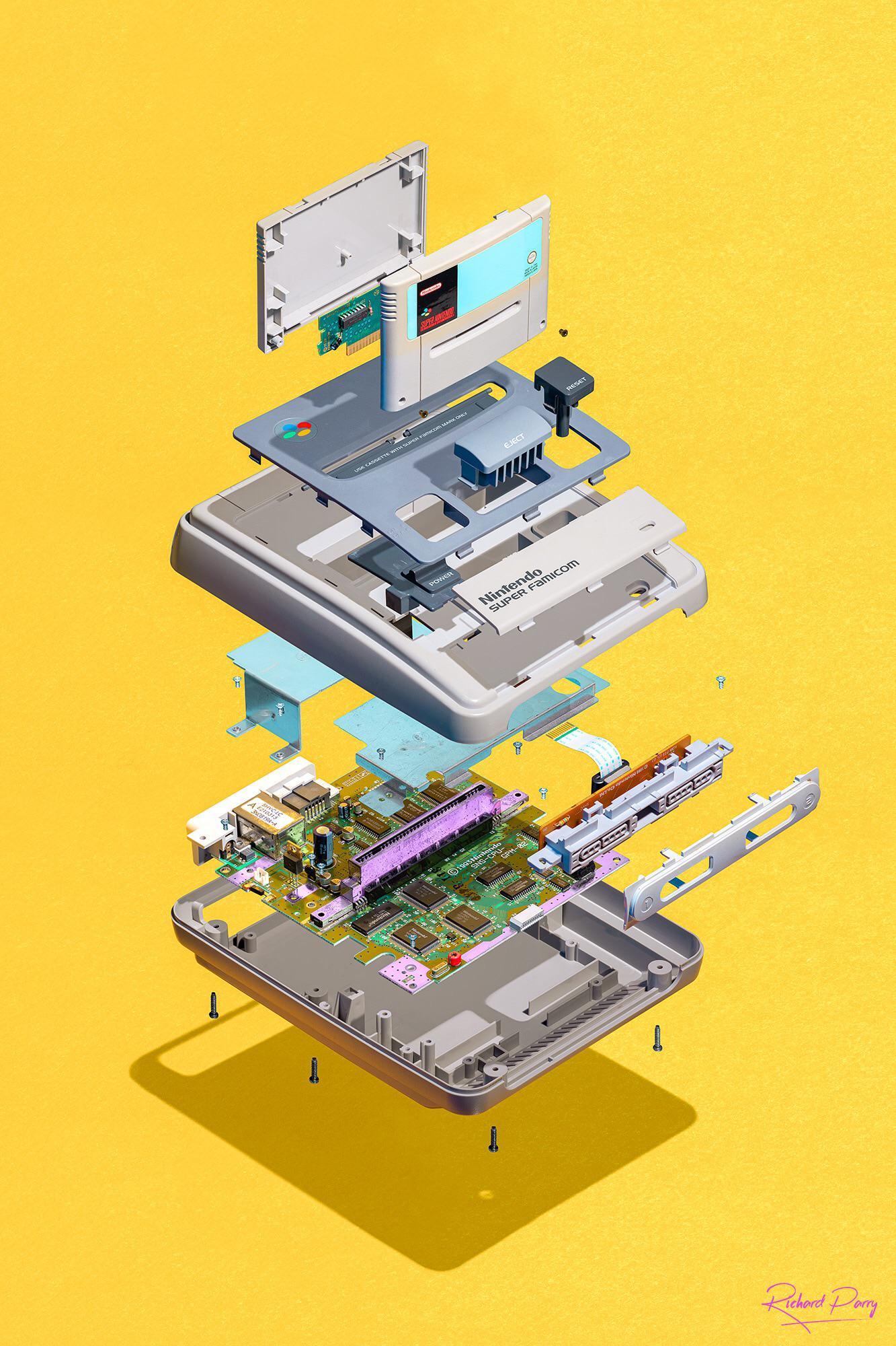 1333x2000 I took apart a Super Famicom and all I got was this stupid wallpaper