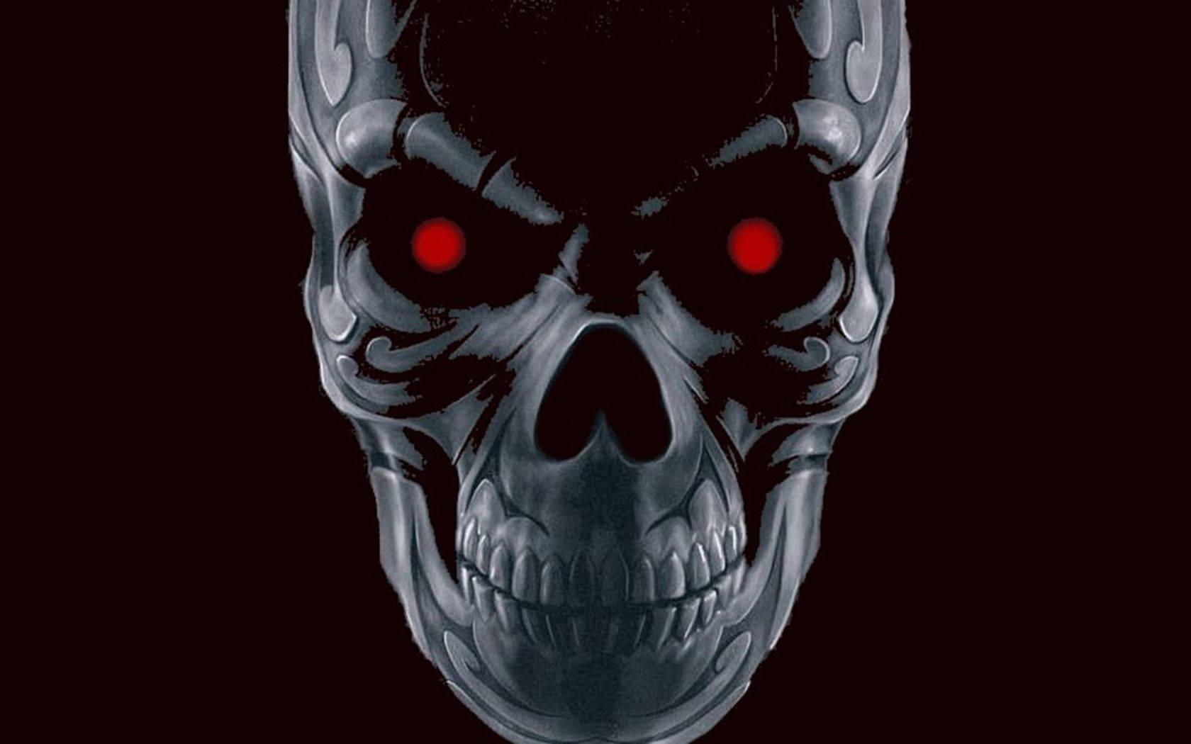 1680x1050 Download Cool 3D Ghost With Red Eyes Wallpaper