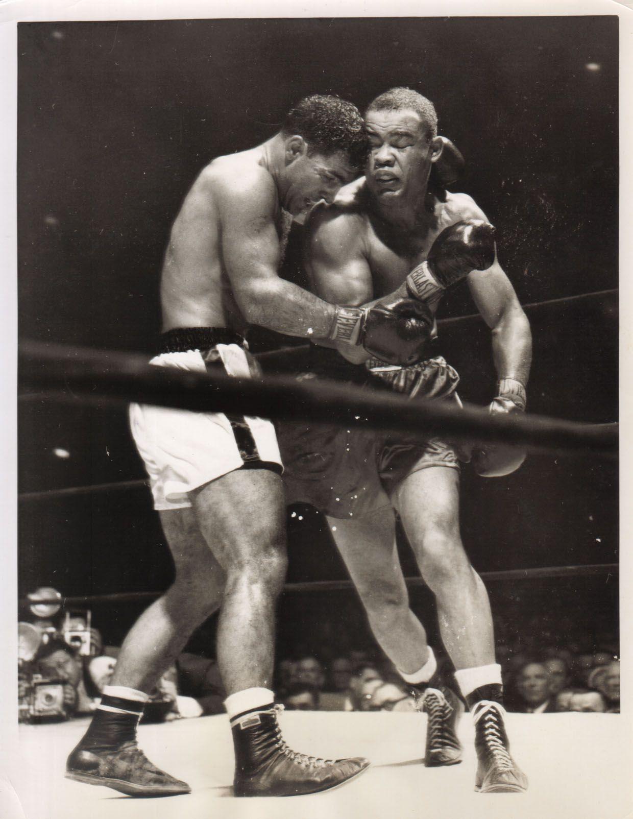 1240x1604 Rocky Marciano vs. Joe Louis, 1951. Boxing image, Joe louis, Sports hero