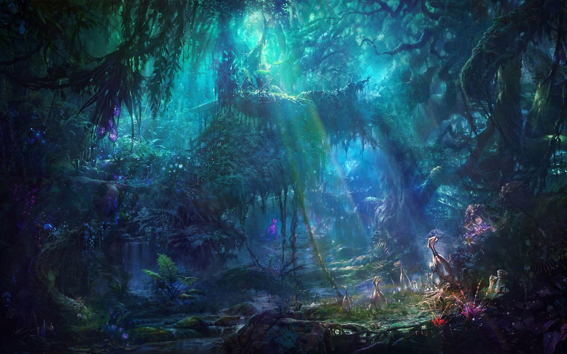 1920x1200 Fantasy Forest Wallpaper HD