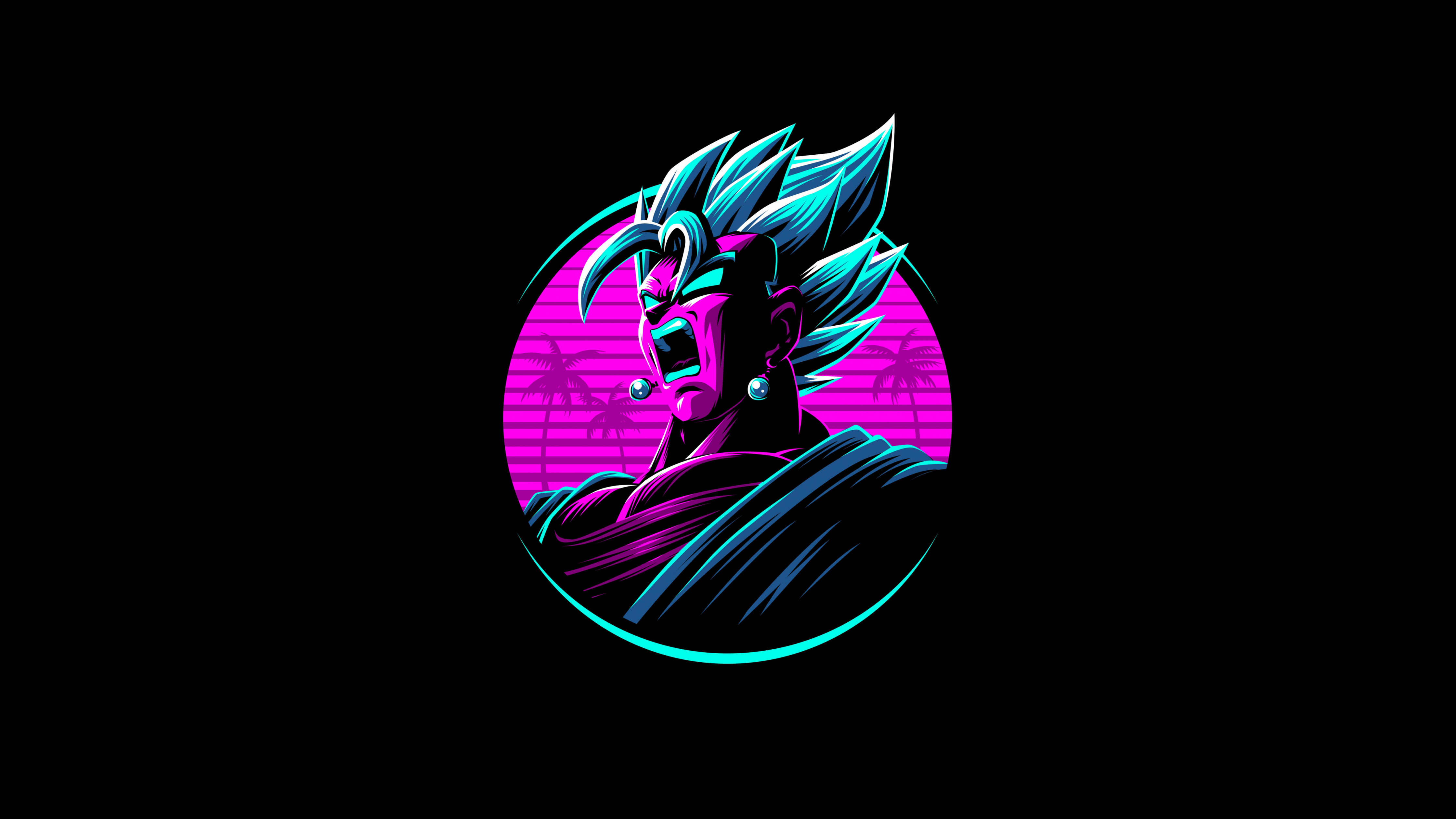 4480x2520 Vegito Wallpaper 4K, Dragon Ball Z, Neon, AMOLED