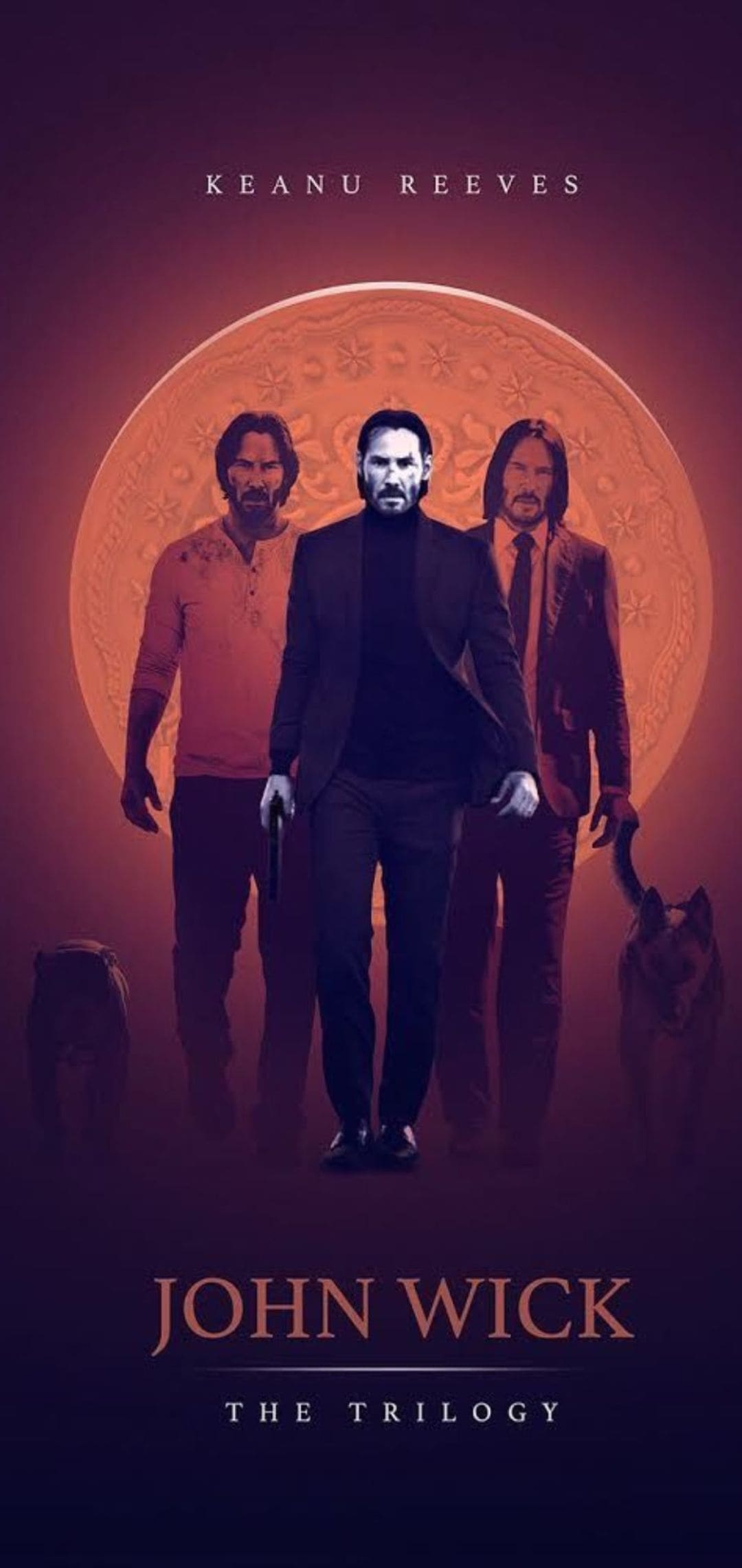 1080x2280 4K John Wick: Chapter 4 Poster Wallpaper