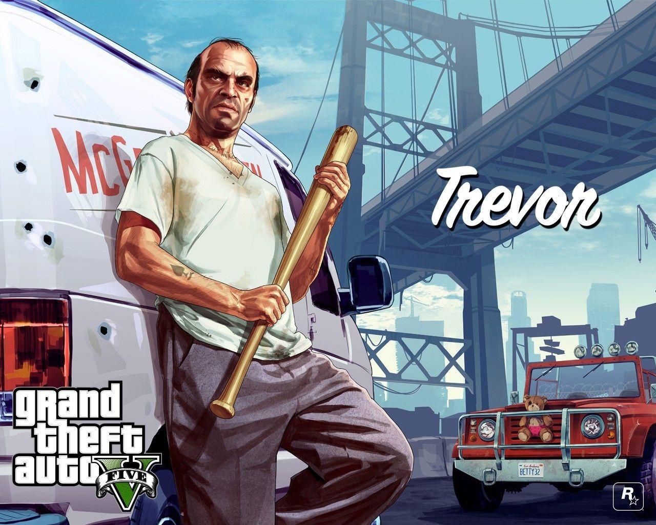 1280x1024 Grand theft auto rockstar games gta v trevor wallpaper