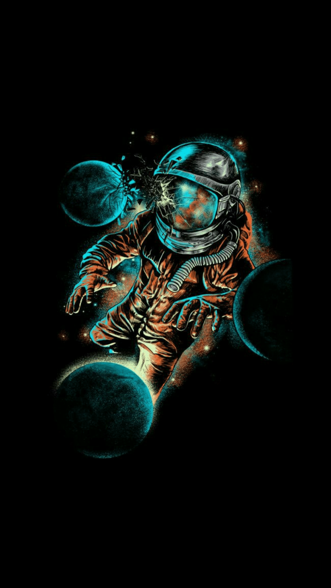 1080x1920 Astronaut Amoled Wallpaper