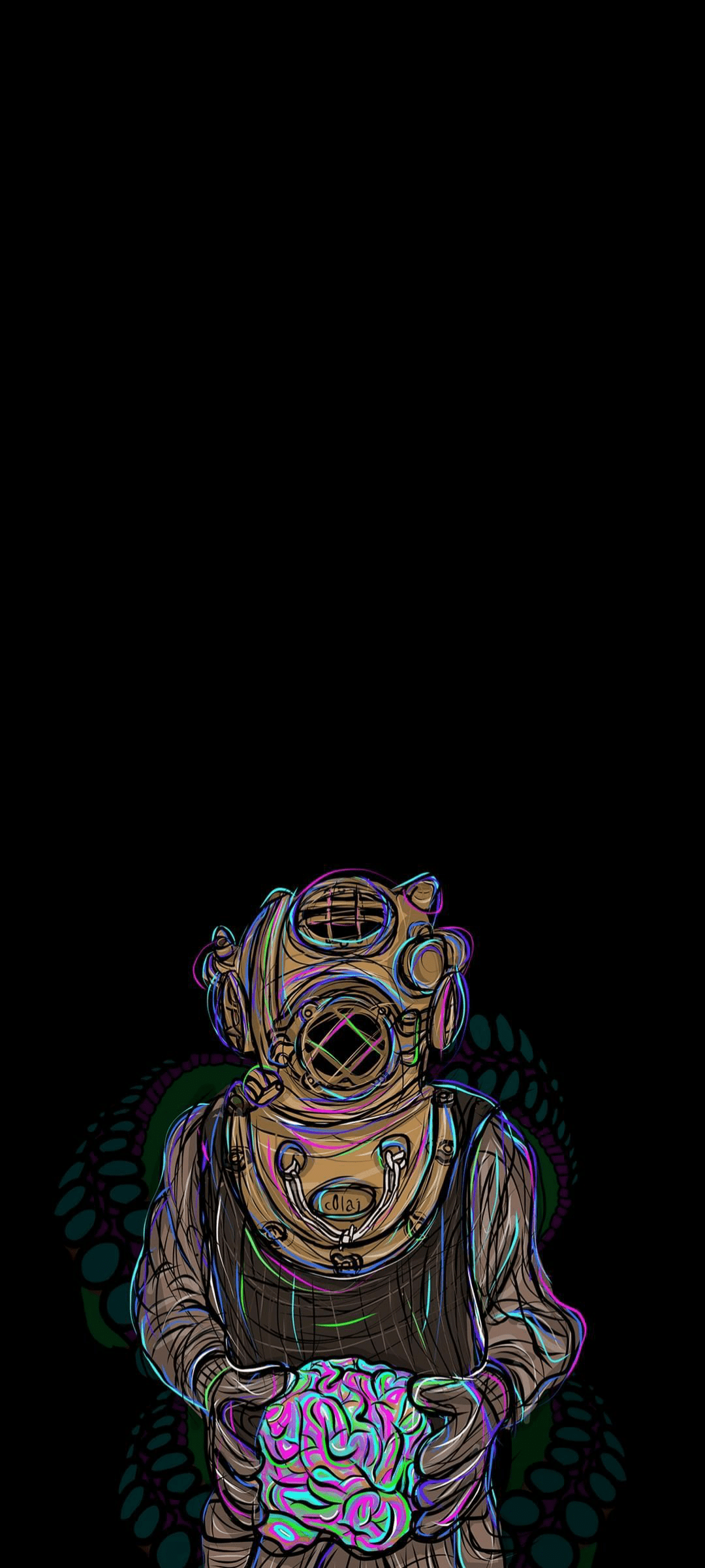 1080x2400 Wallpaper Astronaut, Amoled, Art, Darkness, Space, Background Free Image