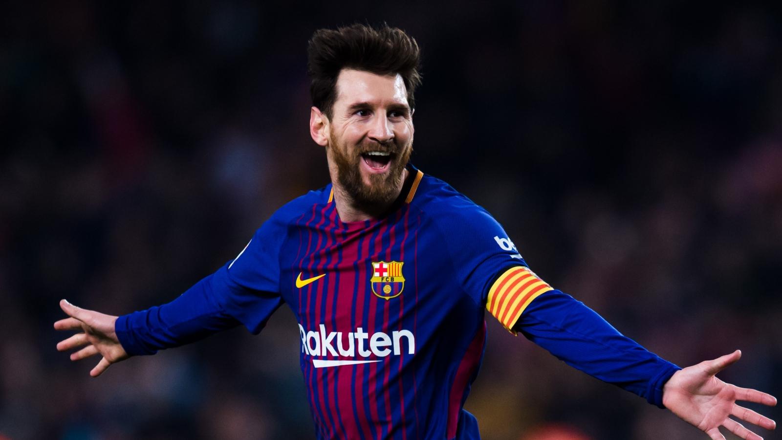 1600x900 Download wallpaper 1600x900 lionel messi, celebration, goal, football, sports, 16:9 widescreen 1600x900 HD background, 9565