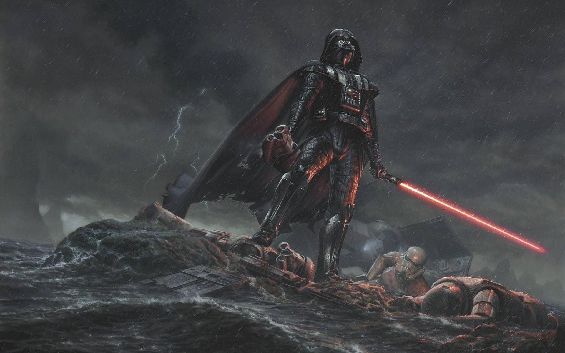 1920x1200 digital Art, Movies, Star Wars, Drawing, Darth Vader Wallpaper HD / Desktop and Mobile Background