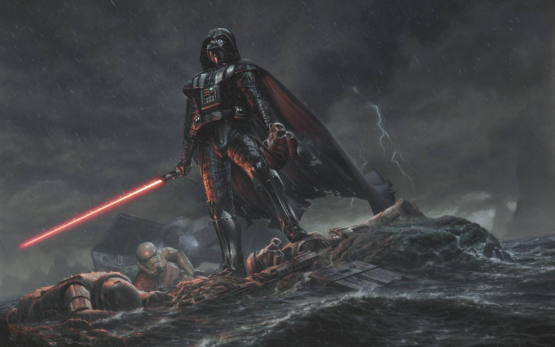 1920x1200 digital art, movies, Darth Vader, Star Wars, drawing Gallery HD Wallpaper