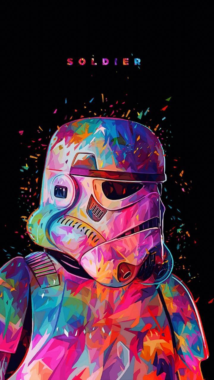 720x1280 Download stormtrooper Wallpaper by nastybloodlust now. Browse millions of popular a. Star wars painting, Star wars art, Star wars background