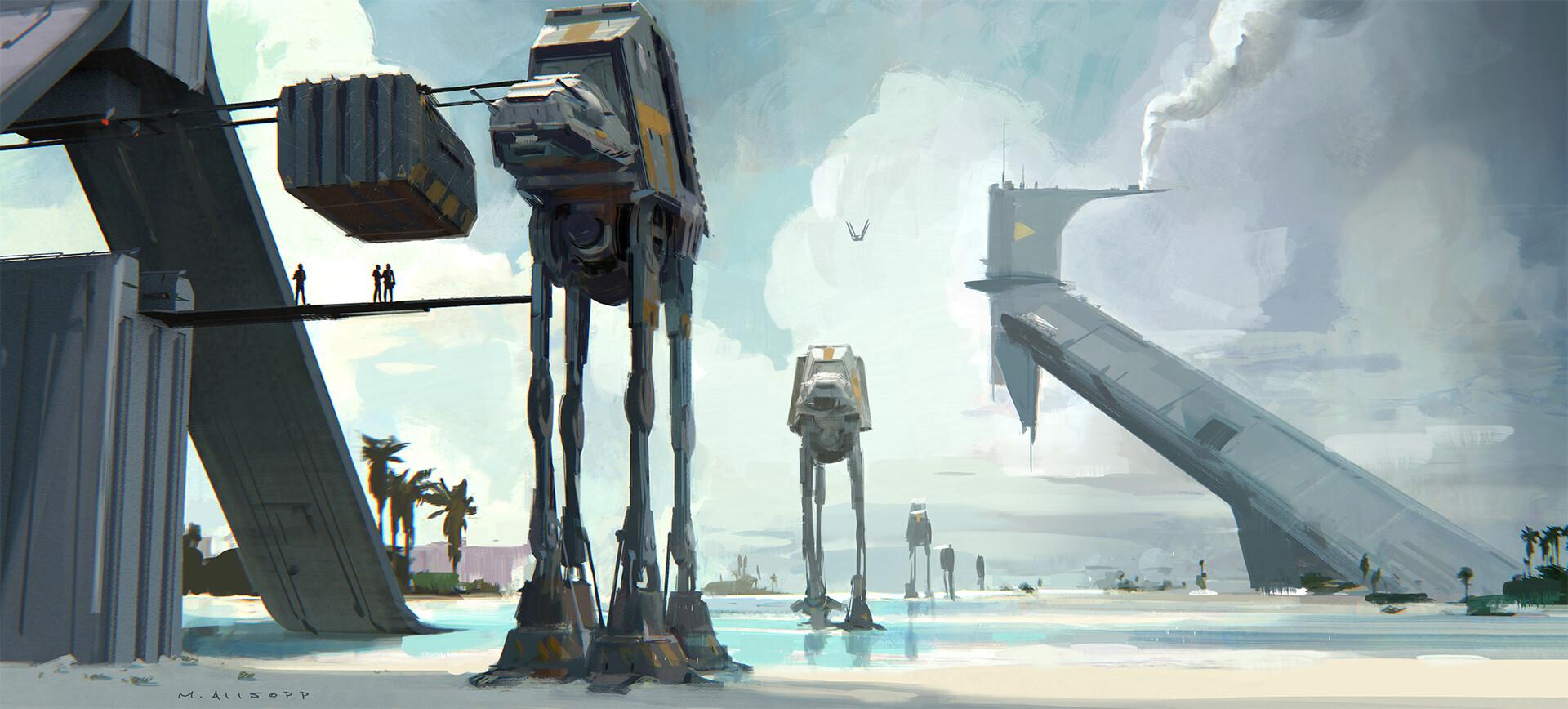 1920x868 Matt Allsopp Science Fiction Star Wars Artwork Concept Art Rogue One A Star Wars Story Wallpaper:1920x868