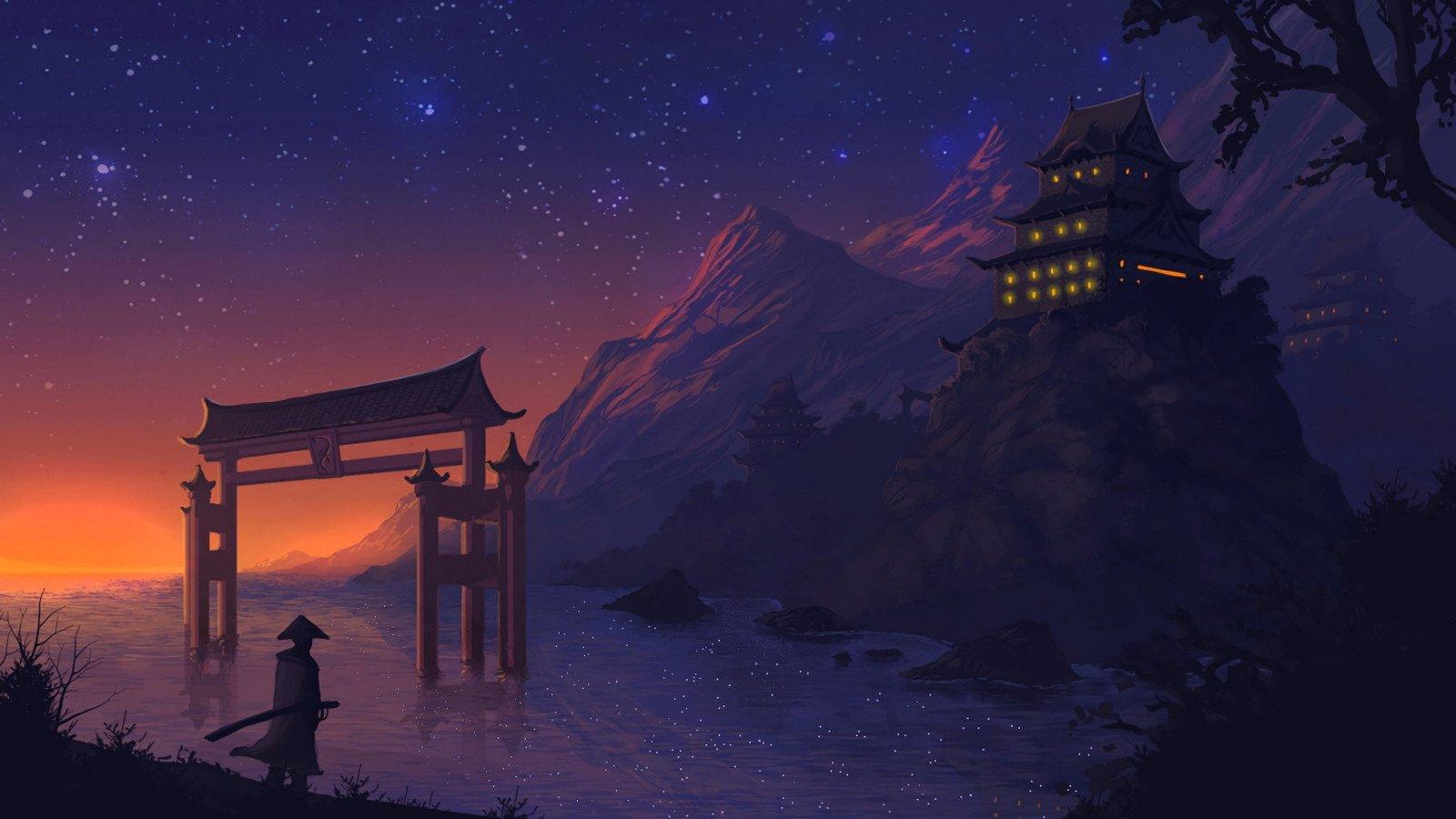 1600x900 Free customizable anime desktop wallpaper templates