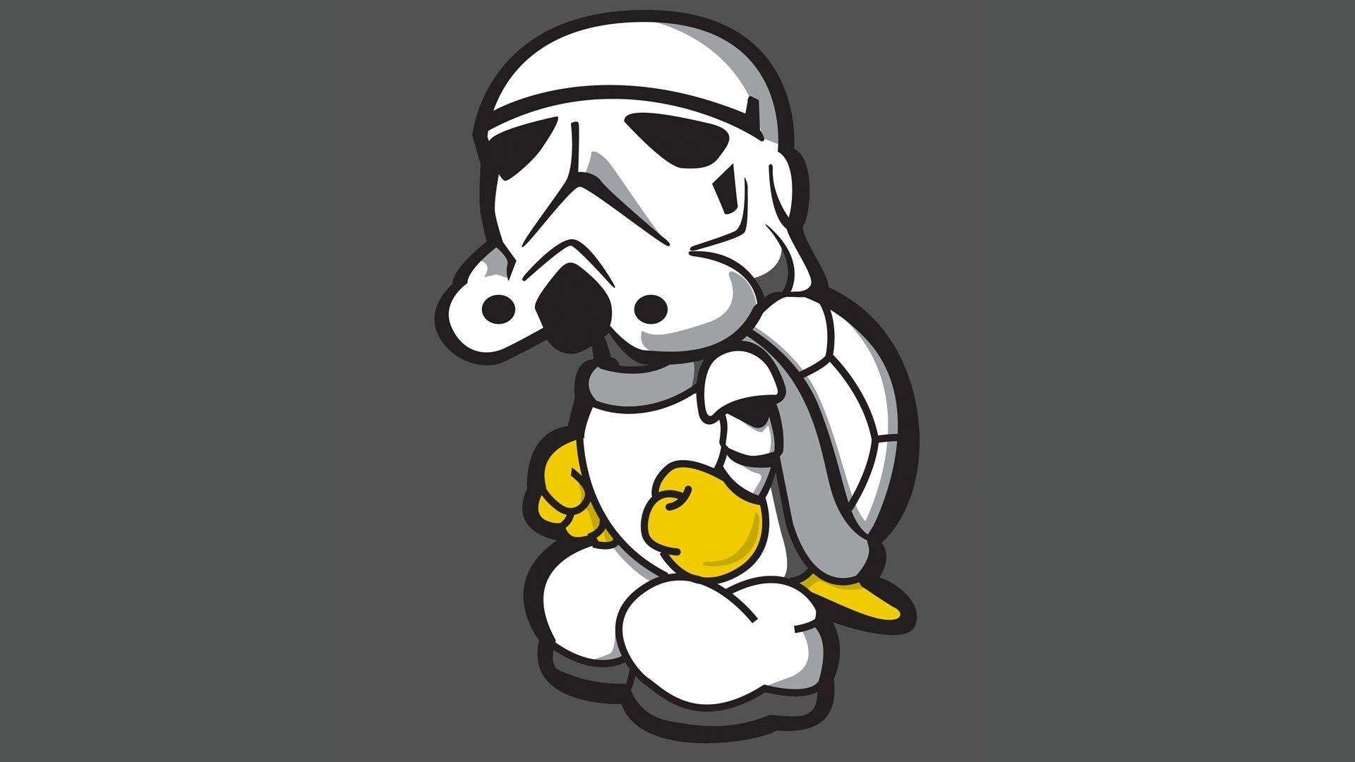 1920x1080 drawing, illustration, Star Wars, crossover, cartoon, head, font Gallery HD Wallpaper
