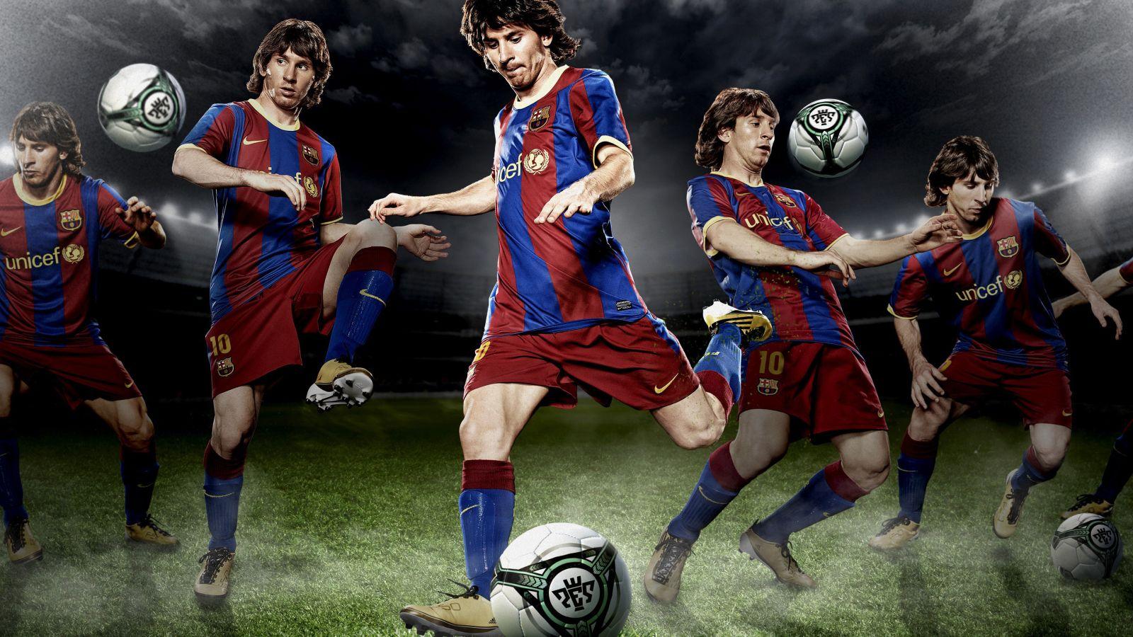 1600x900 Soccer Player Lionel Messi 4K wallpaper in 1600x900 resolution