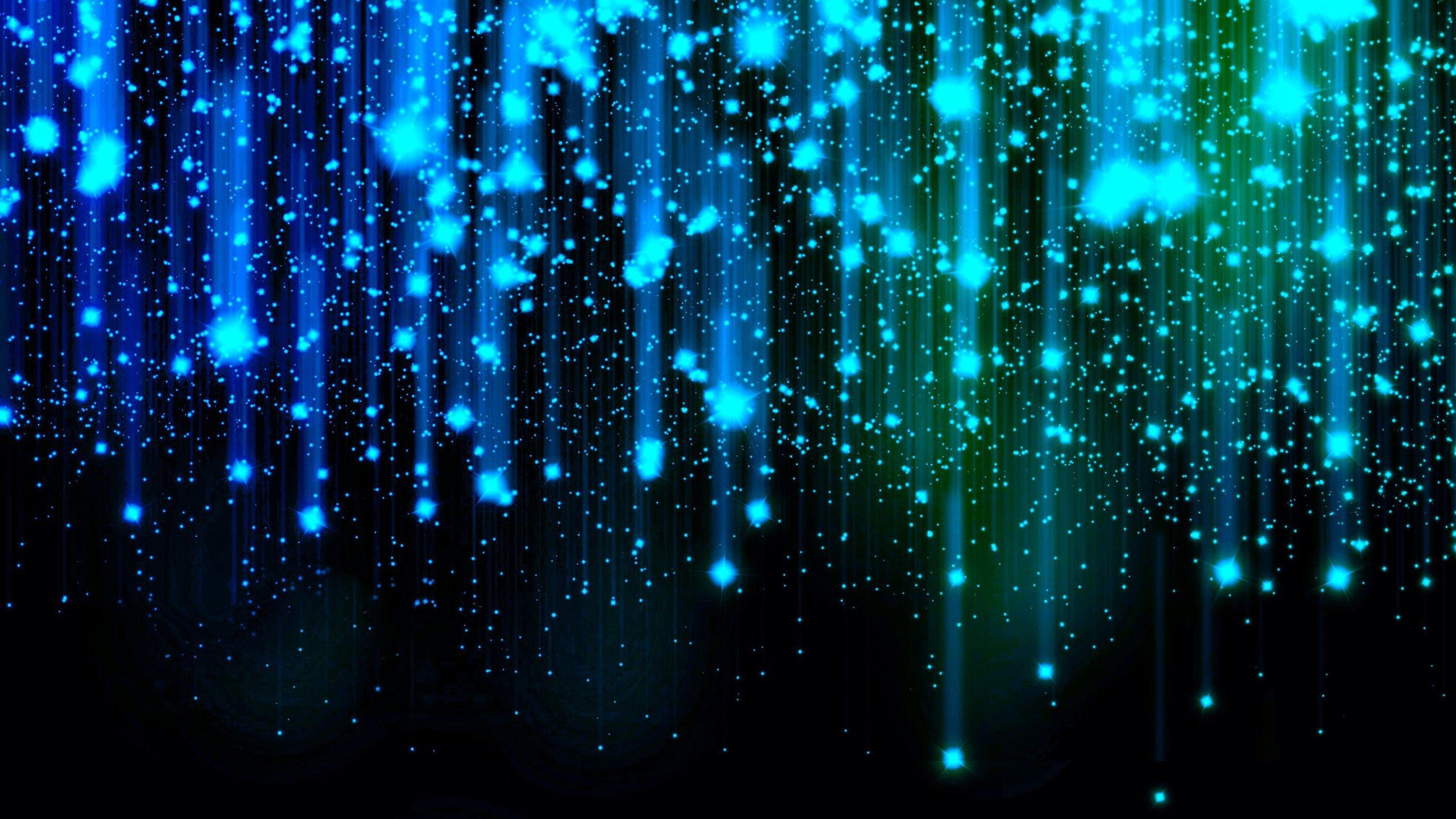 2560x1440 Blue Sparkle Wallpaper HD