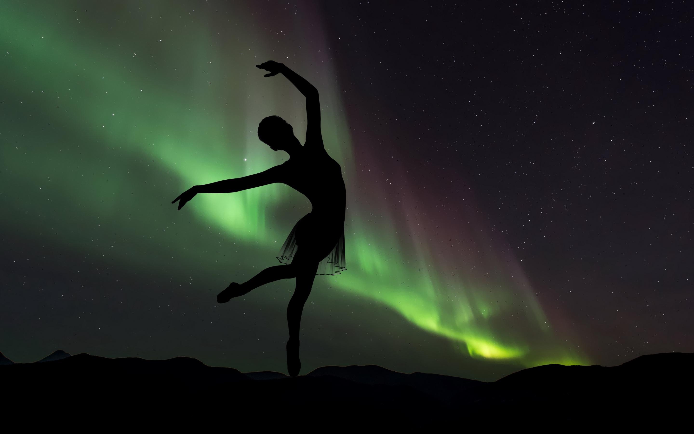 2880x1800 Wallpaper 4k ballerina, silhouette, dance 4k Wallpaper