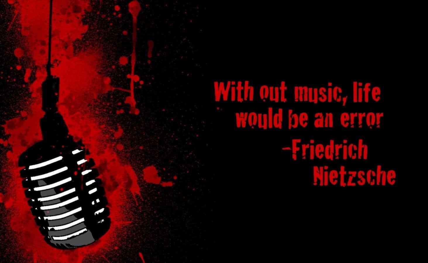 1463x900 Download Without Music Would Be An Error Quote Wallpaper