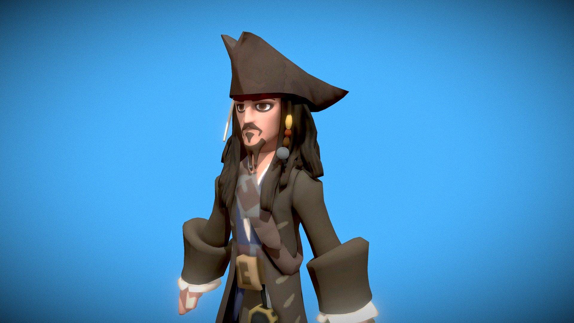 1920x1080 Jack Sparrow (Low poly) Free 3D model by 3D Resource [674e90f]