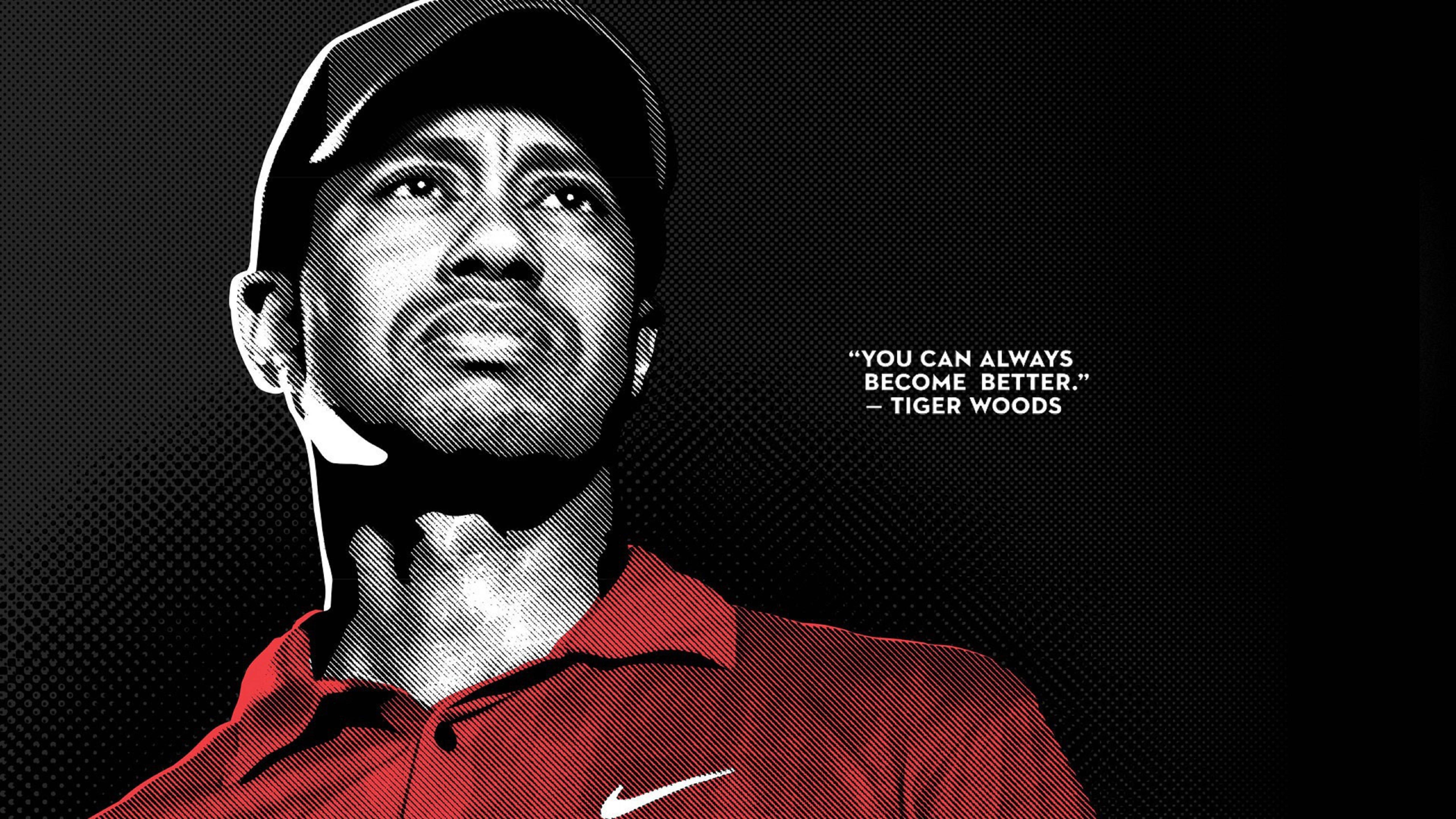 5120x2880 Download Tiger Woods Golf Quote Wallpaper