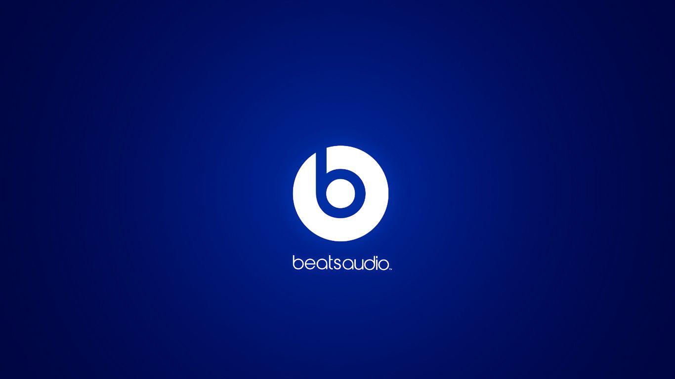 1366x768 Beats Wallpaper Blue