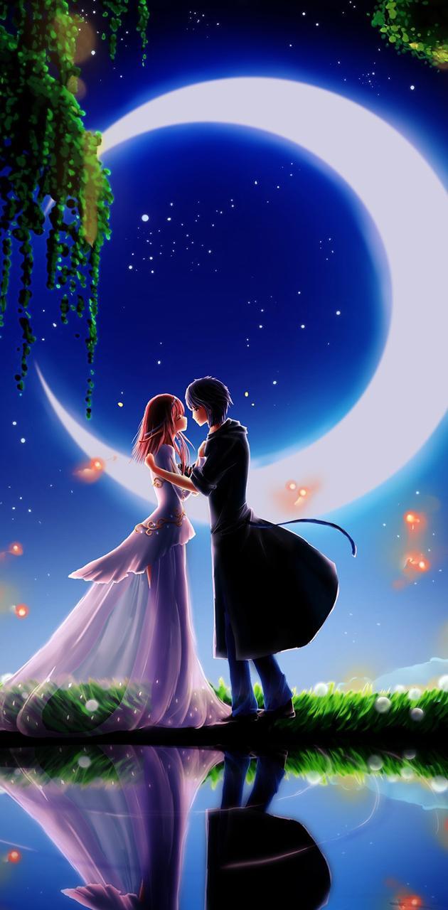 630x1280 MoonLight Kiss wallpaper