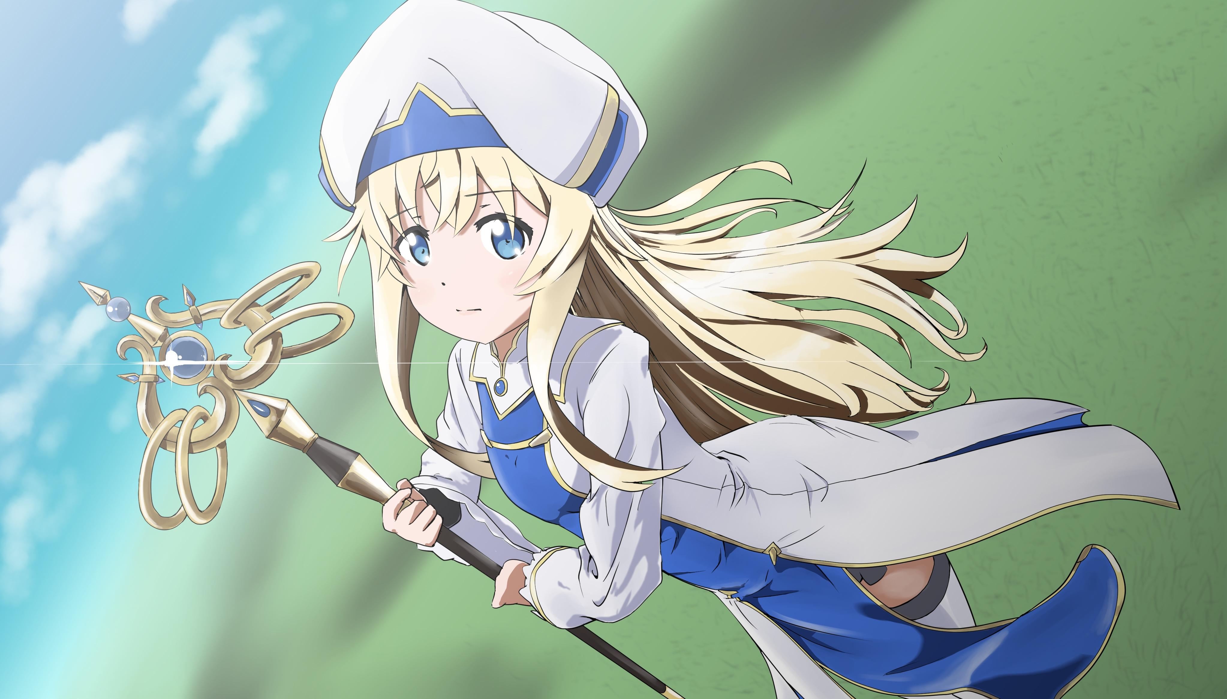 4092x2332 4K Priestess (Goblin Slayer) Wallpaper and Background Image