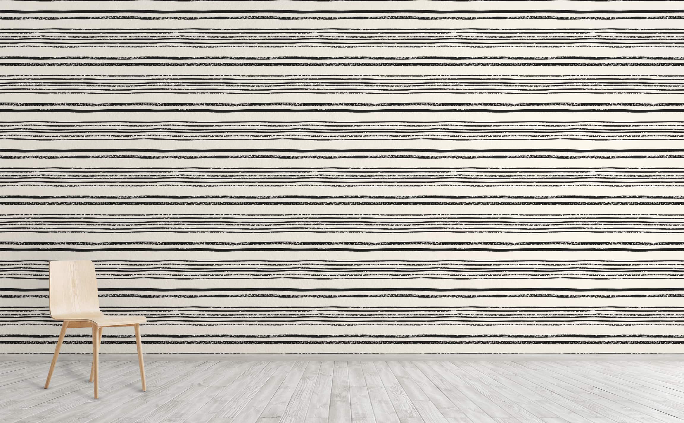 2304x1424 Modern minimalist geometric line wallpaper in ivory and black Pattern Wallpaper for Walls. Lines in Motion