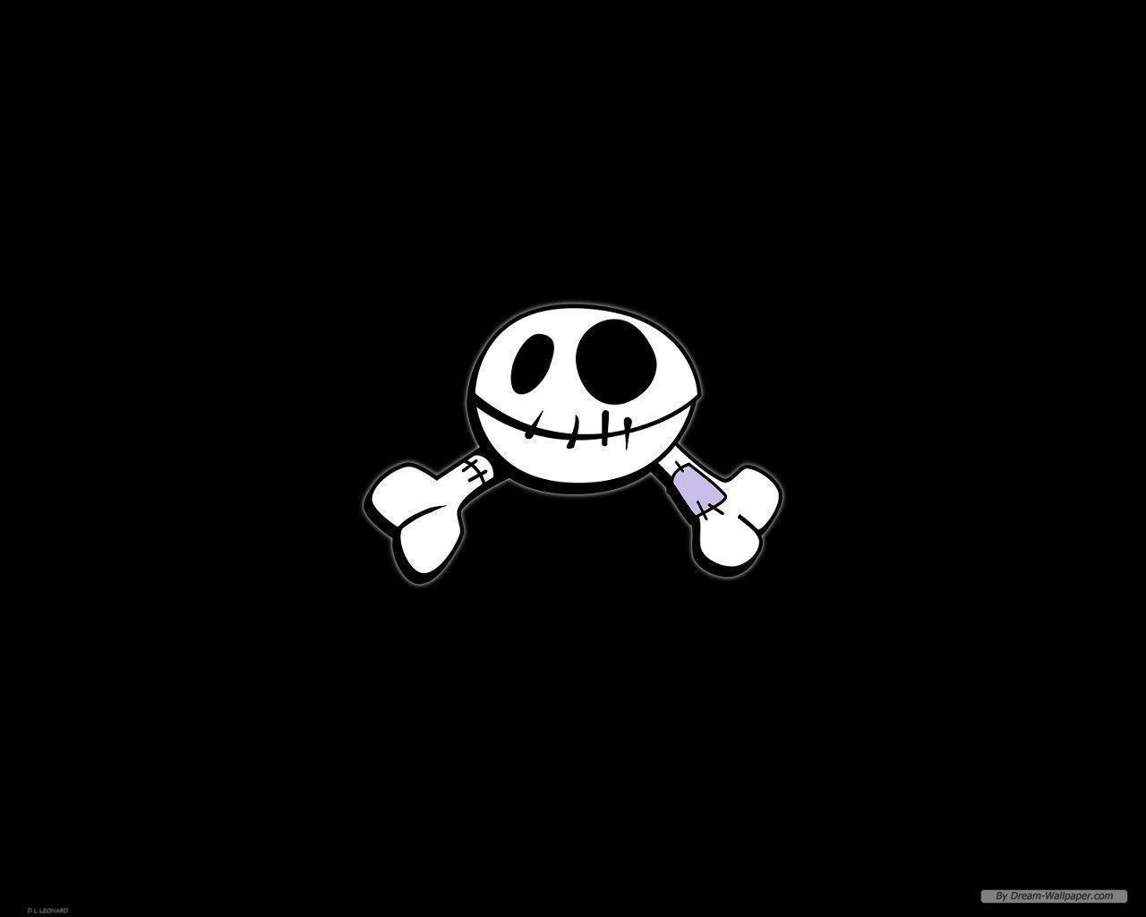 1280x1024 Cute Skull Wallpaper