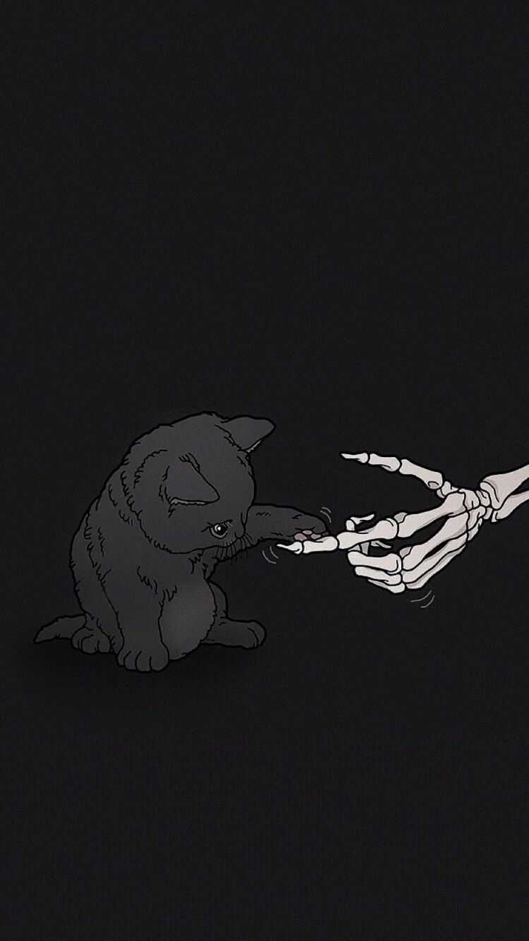 750x1334 Skeleton Wallpaper
