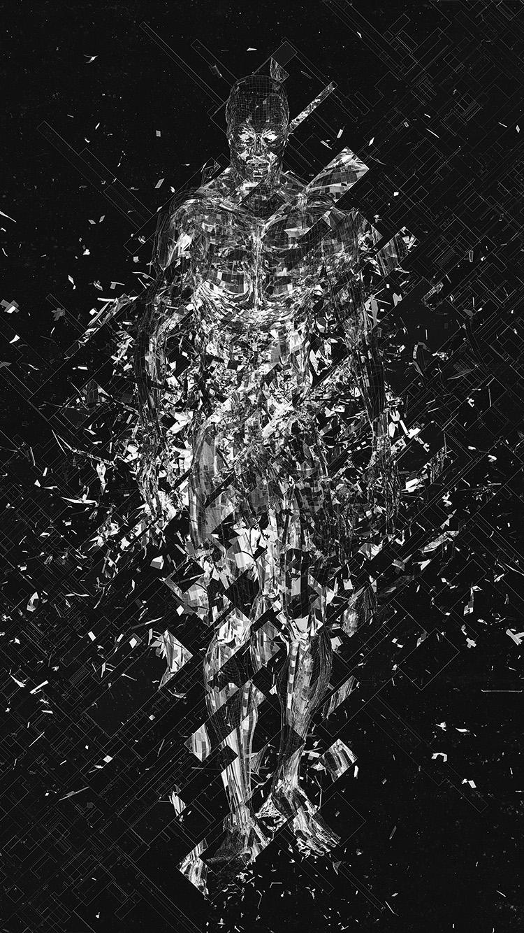 750x1334 iPhone X wallpaper. art fragmantacia art human abstract dark bw