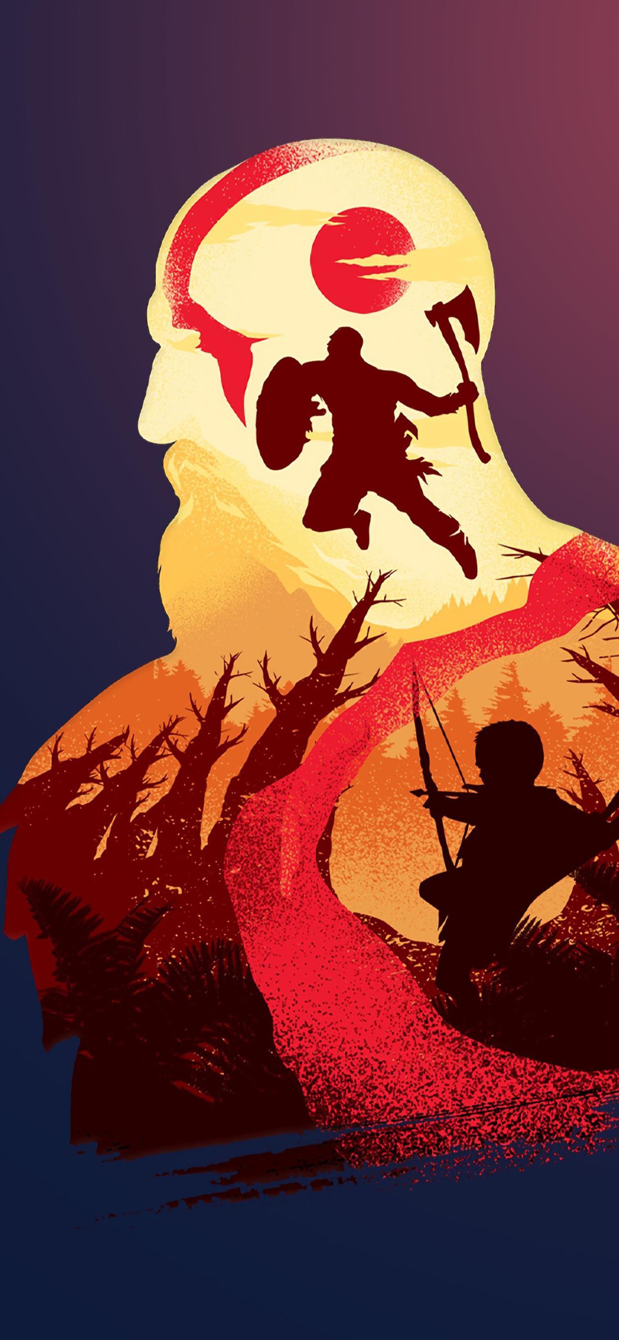 1242x2688 god ofwar 4 4k iPhone X Wallpaper Free Download