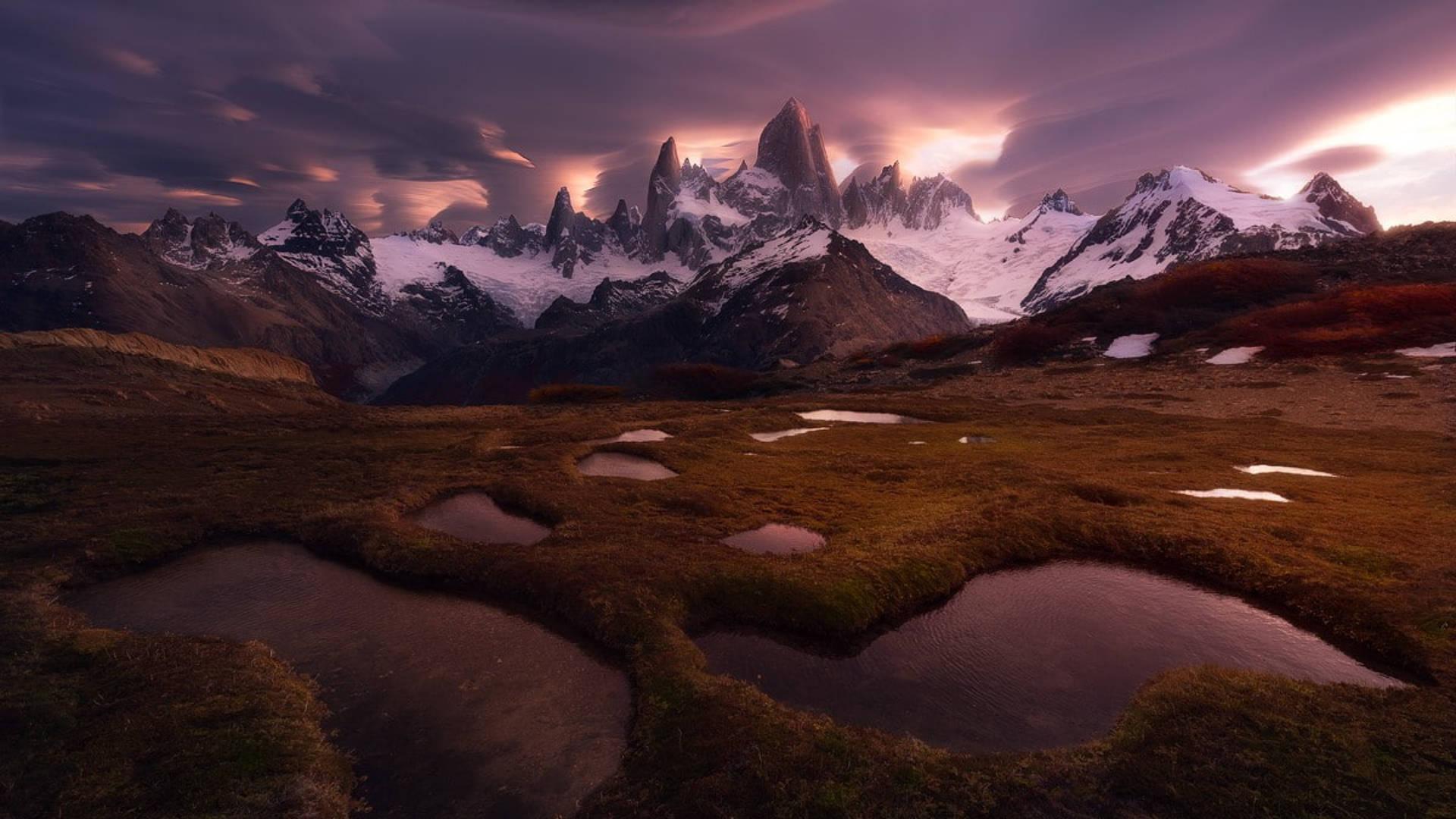 1920x1080 Download Fitz Roy Landscape In Chile Wallpaper