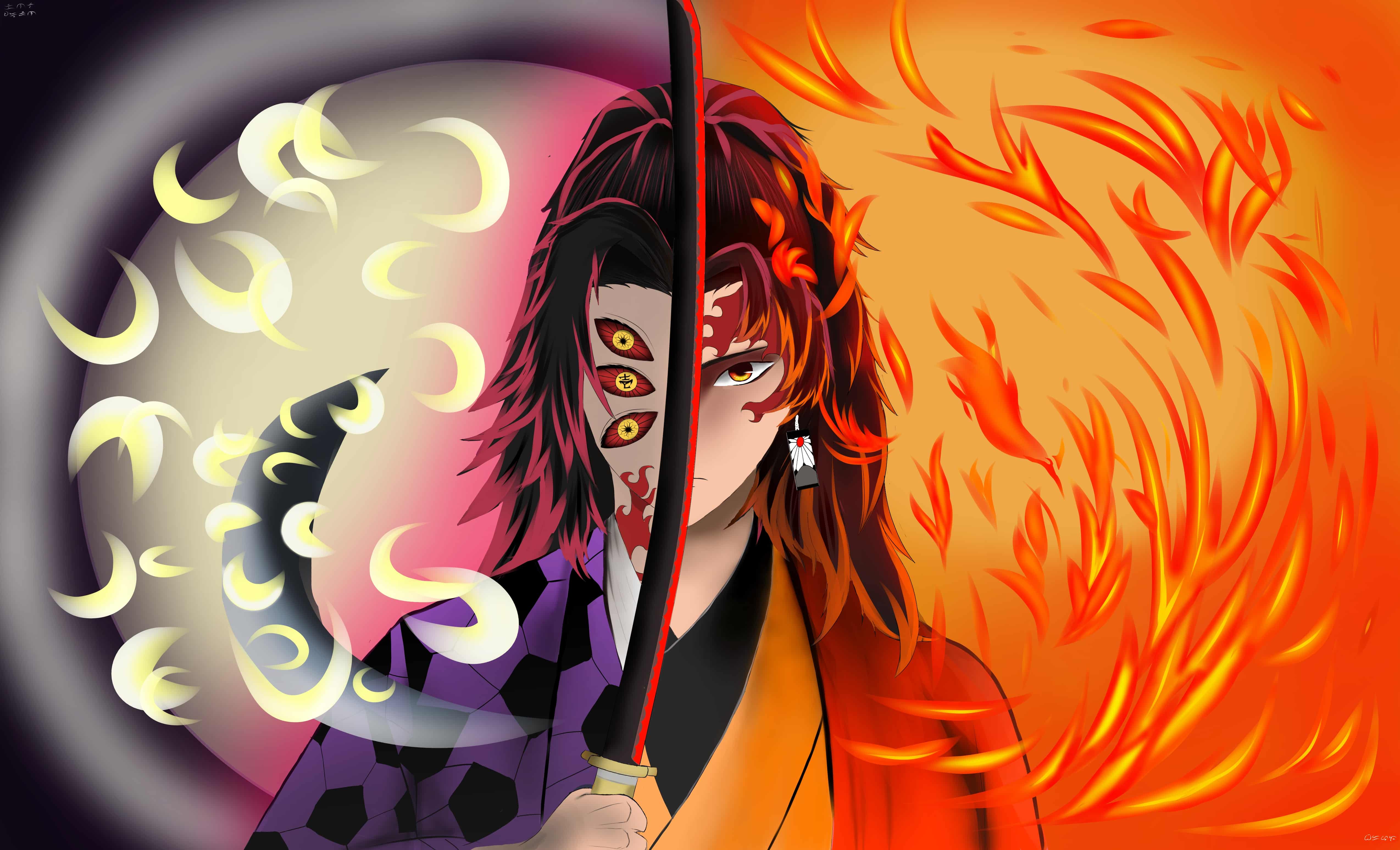 5096x3096 Free download Kokushibou and Yoriichi warrenikaw1 Illustrations ART street [5096x3096] for your Desktop, Mobile & Tablet. Explore Demon Slayer Yoriichi Wallpaper. Slayer Band Wallpaper, Slayer Wallpaper, Demon Wallpaper