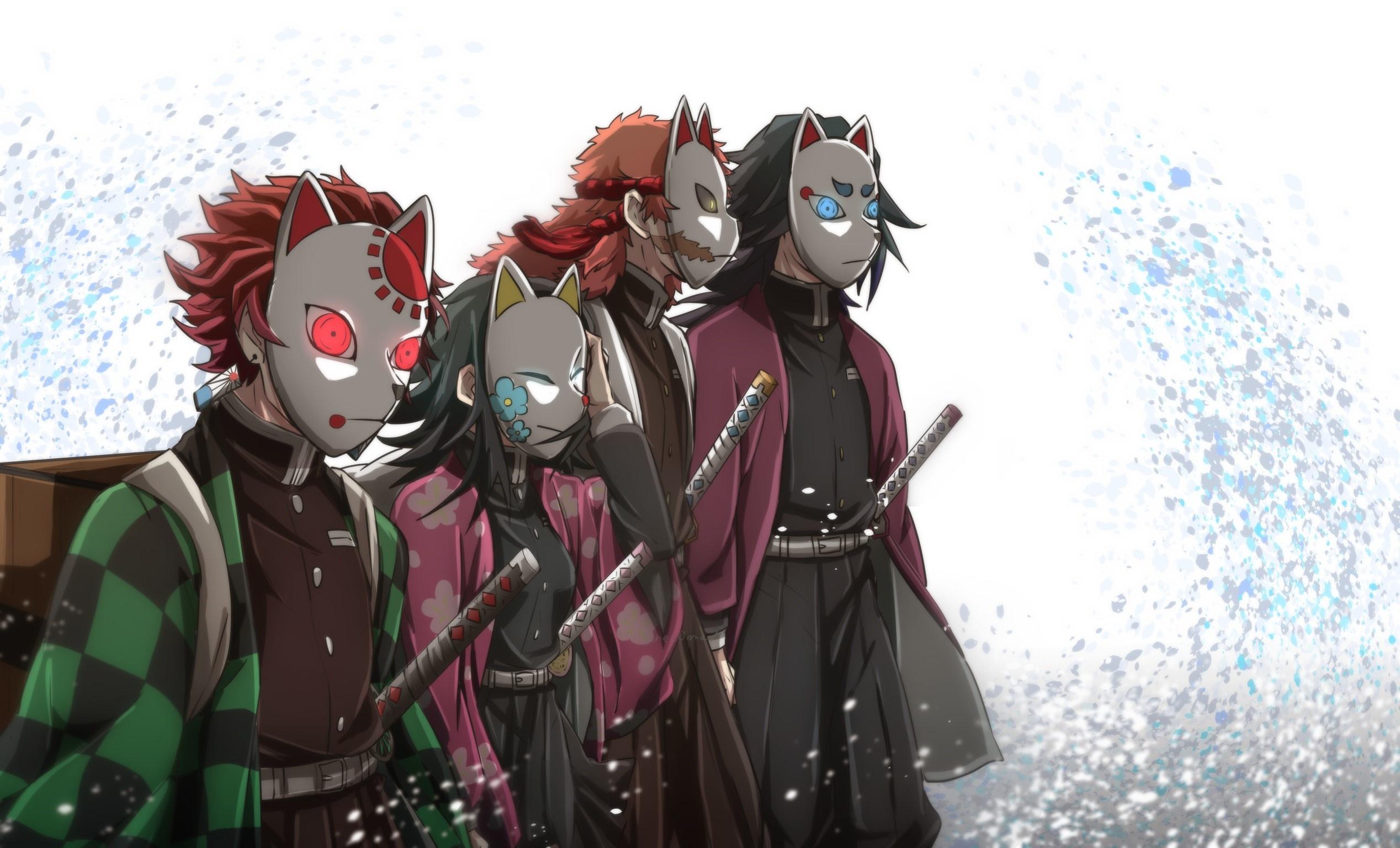 2536x1536 Demon Slayer: Kimetsu No Yaiba HD, Tanjiro Kamado, Giyuu Tomioka, Sabito (Demon Slayer) Gallery HD Wallpaper